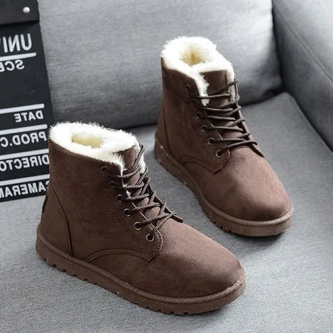 Flat-heel Student Short Lace-up Martin Boots Women Boots