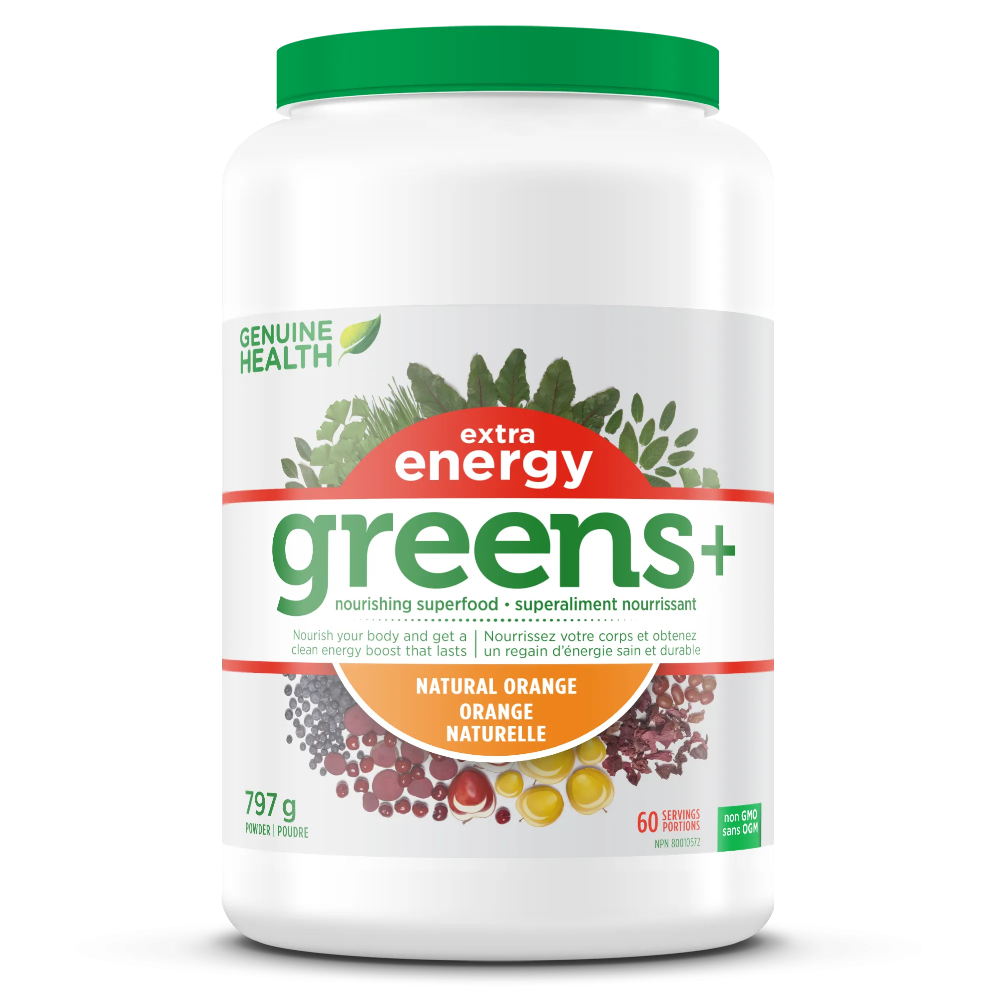 Genuine Health Greens  Extra Energy Orange 797g