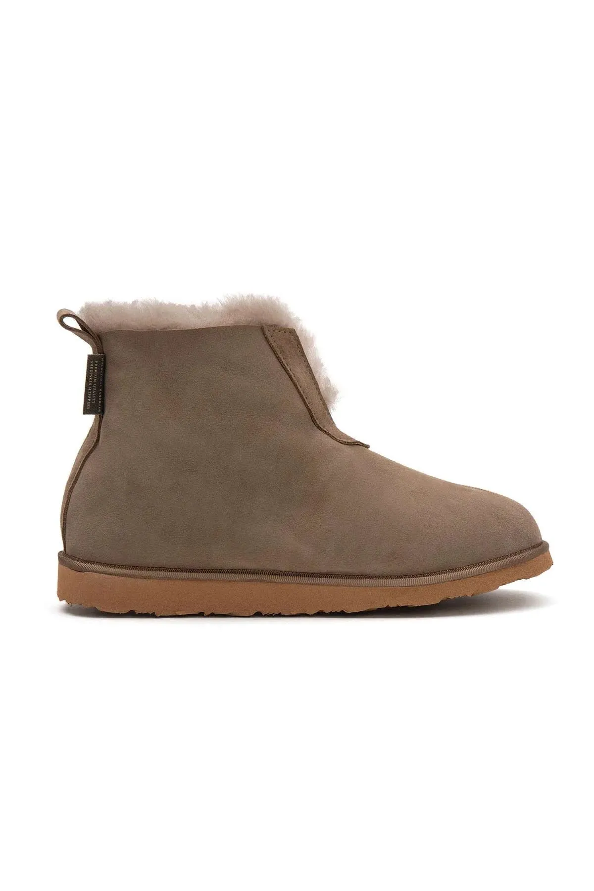 Genuine Suede Sheepskin Unisex Fudnap 191200 Mink