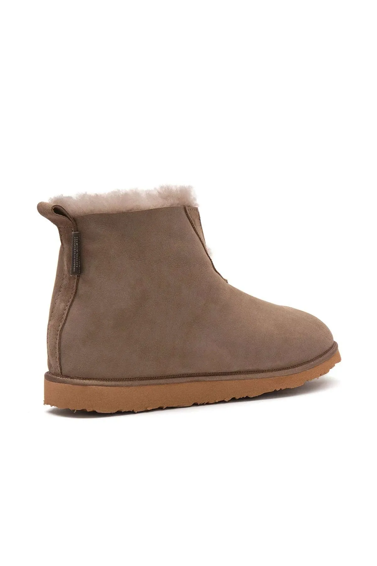 Genuine Suede Sheepskin Unisex Fudnap 191200 Mink