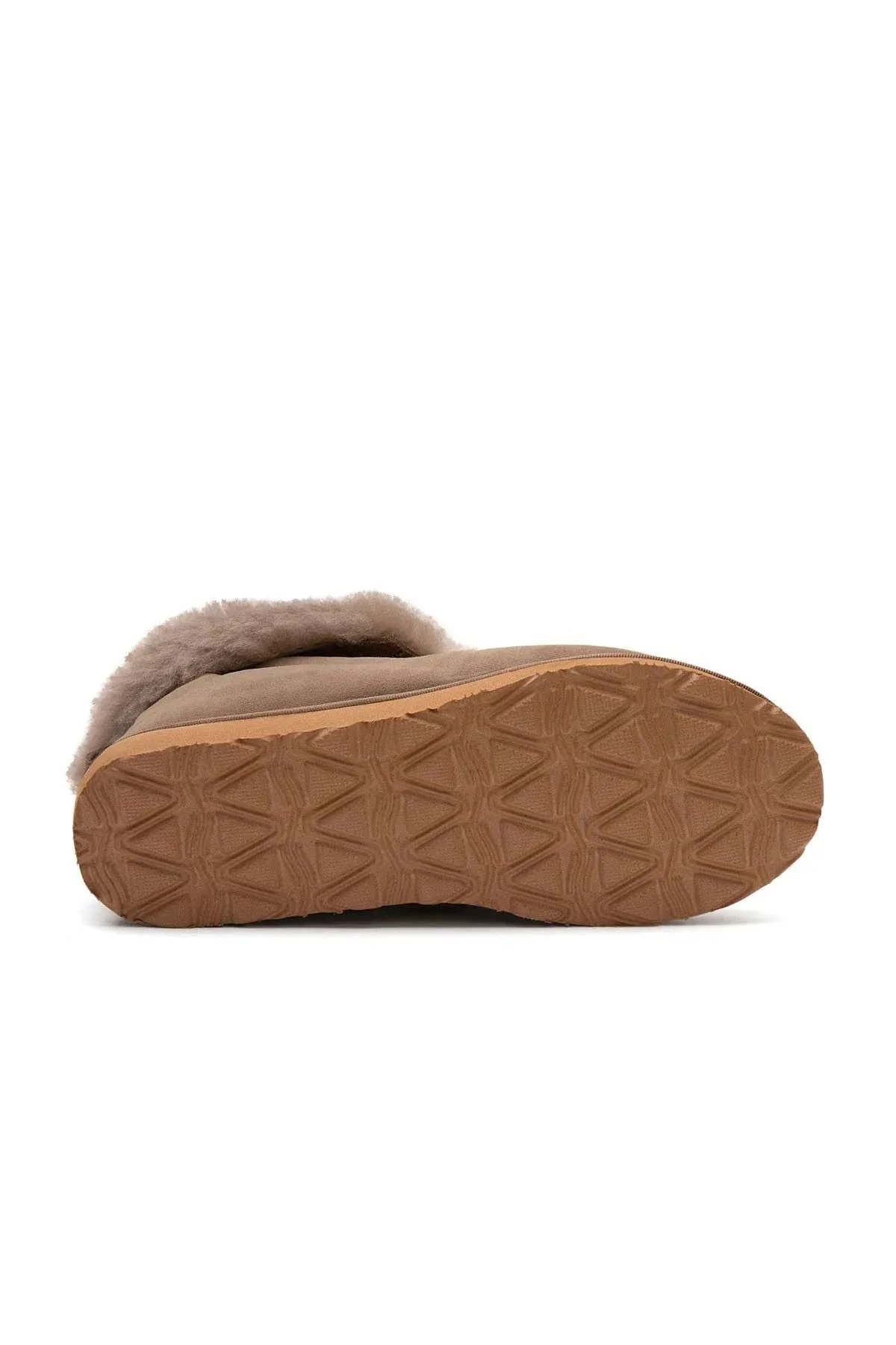 Genuine Suede Sheepskin Unisex Fudnap 191200 Mink