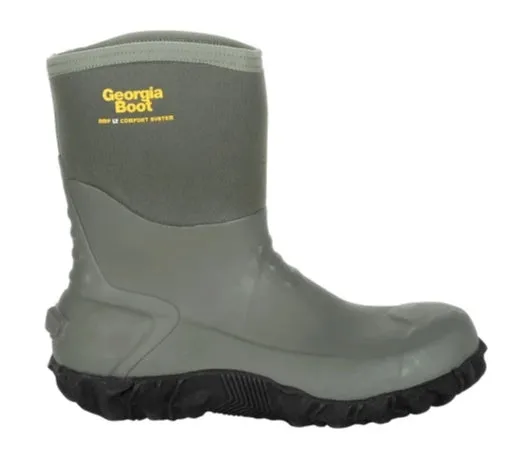 Georgia GB00231 Men's 10" Waterproof Mid Rubber Boot (SHOP IN-STORES TOO)