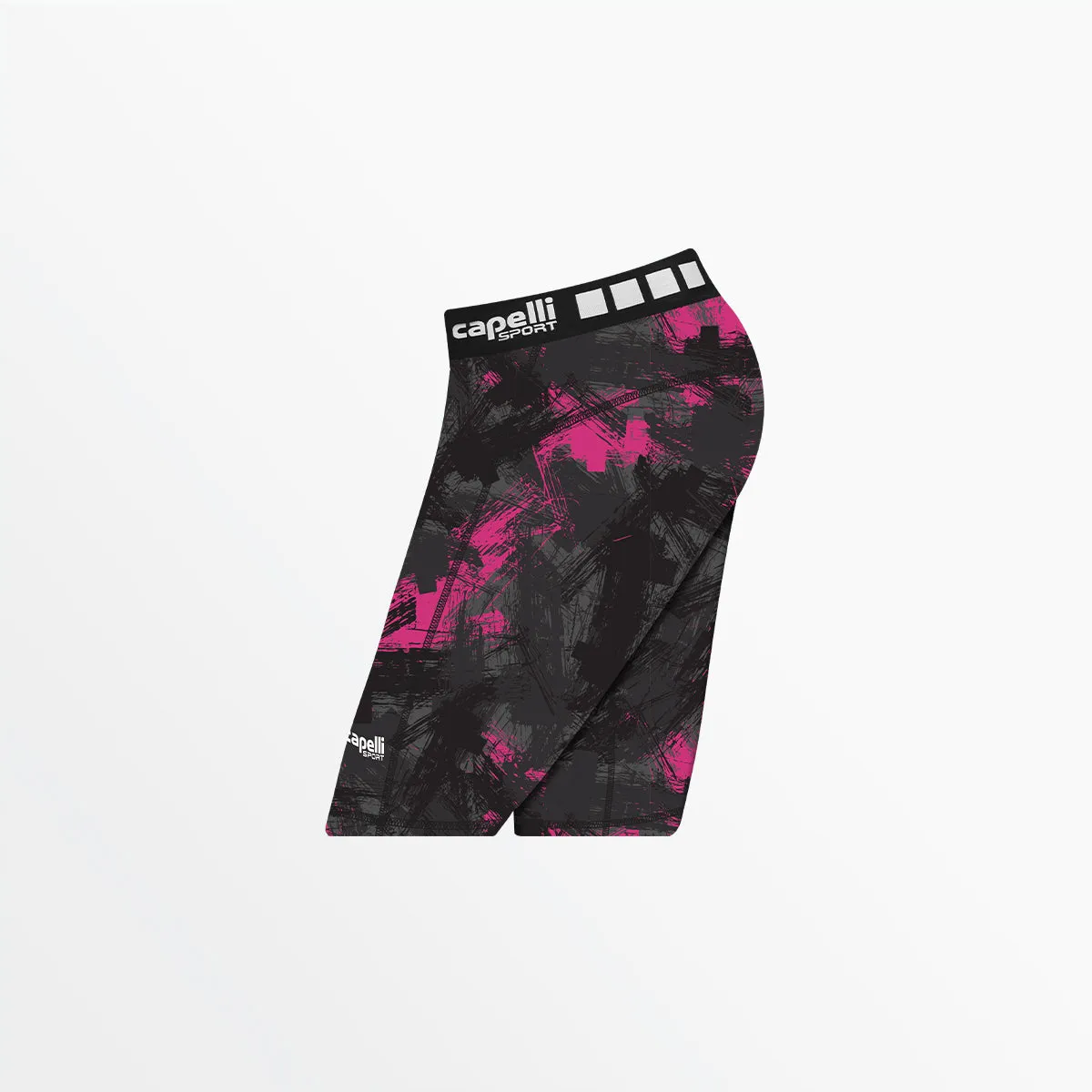 GIRL'S 3/4 CAMO STROKES BIKER SHORTS