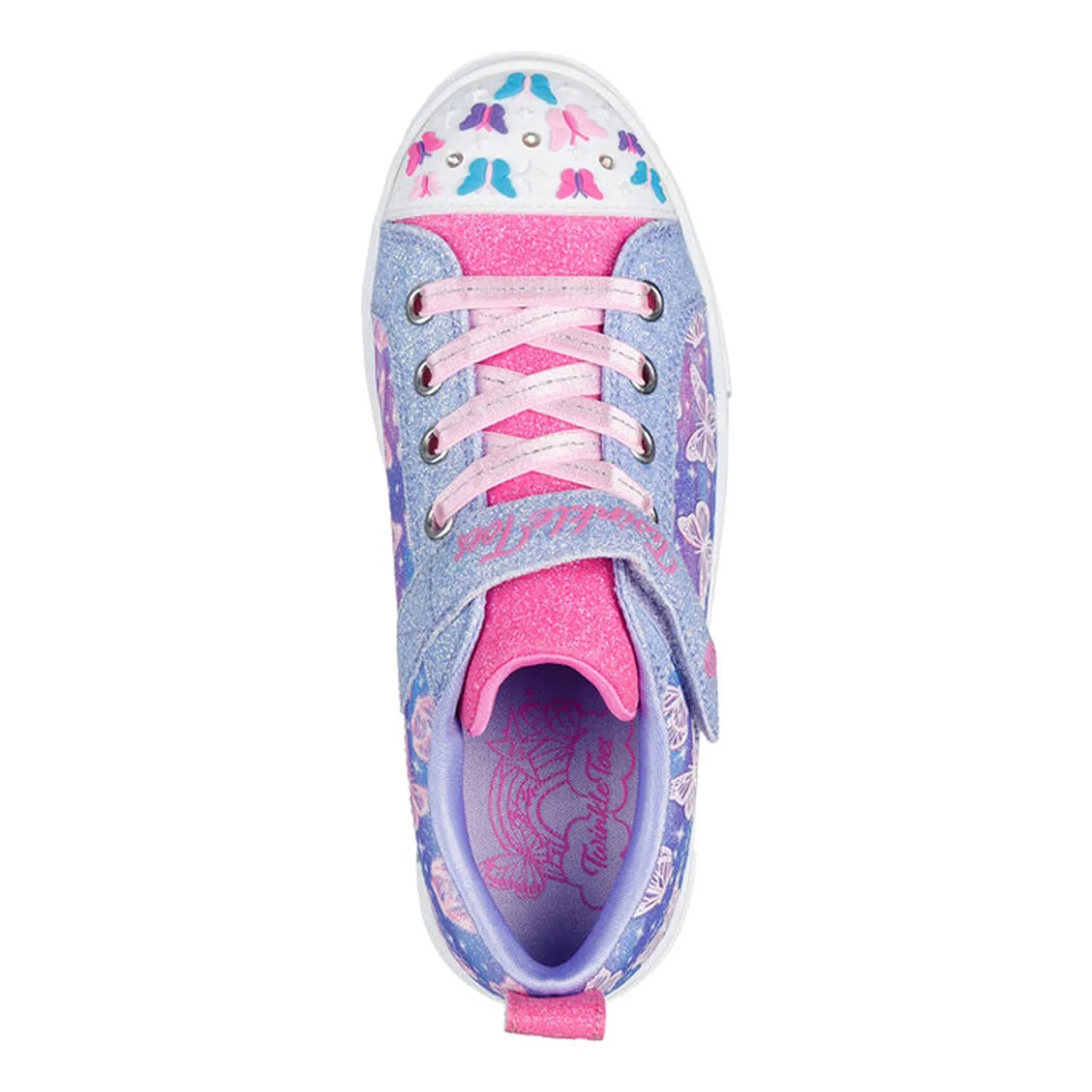 Girl's Skechers, Twinkle Toes: Twinkle Sparks - Ombre Flutter Sneaker - Little Kid