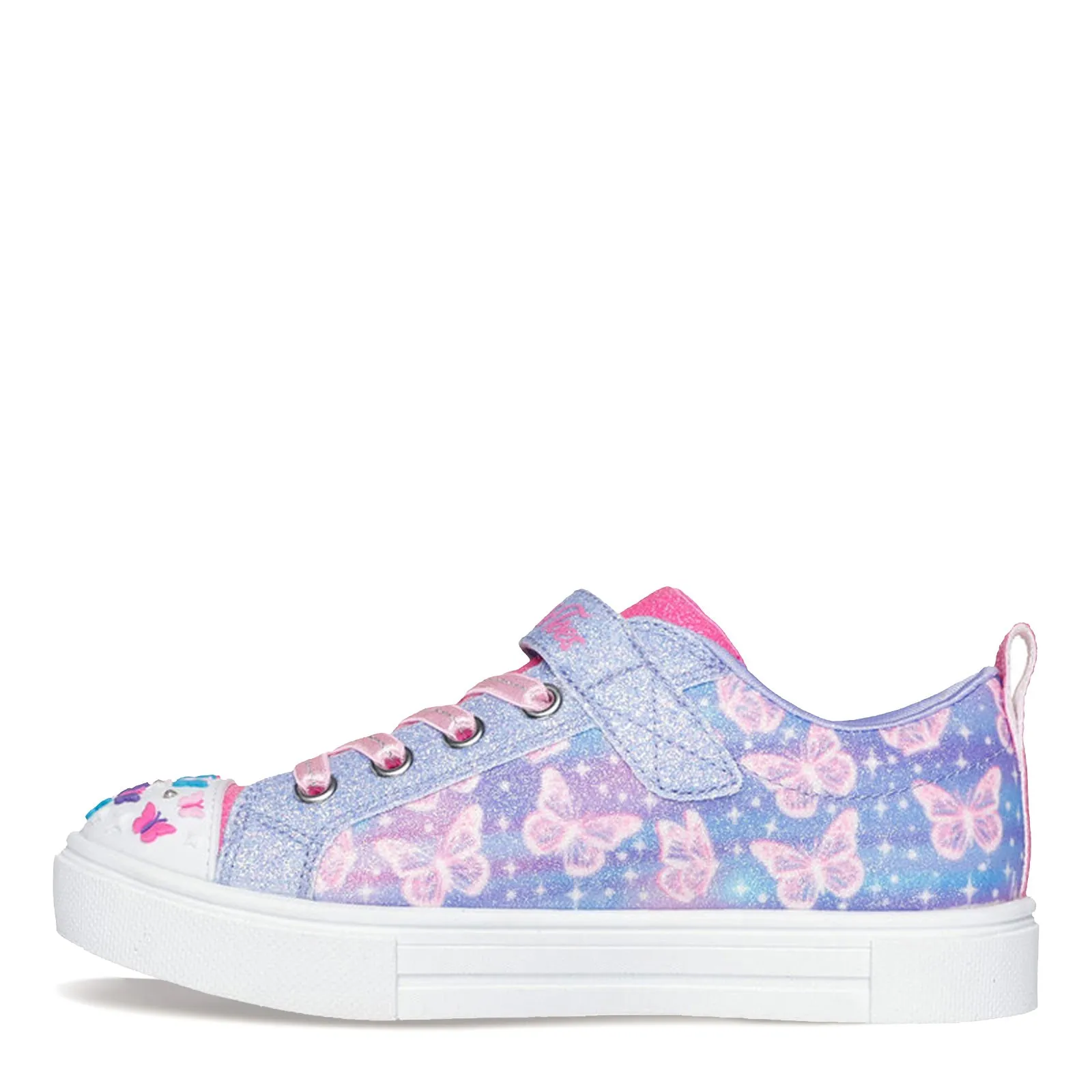 Girl's Skechers, Twinkle Toes: Twinkle Sparks - Ombre Flutter Sneaker - Little Kid