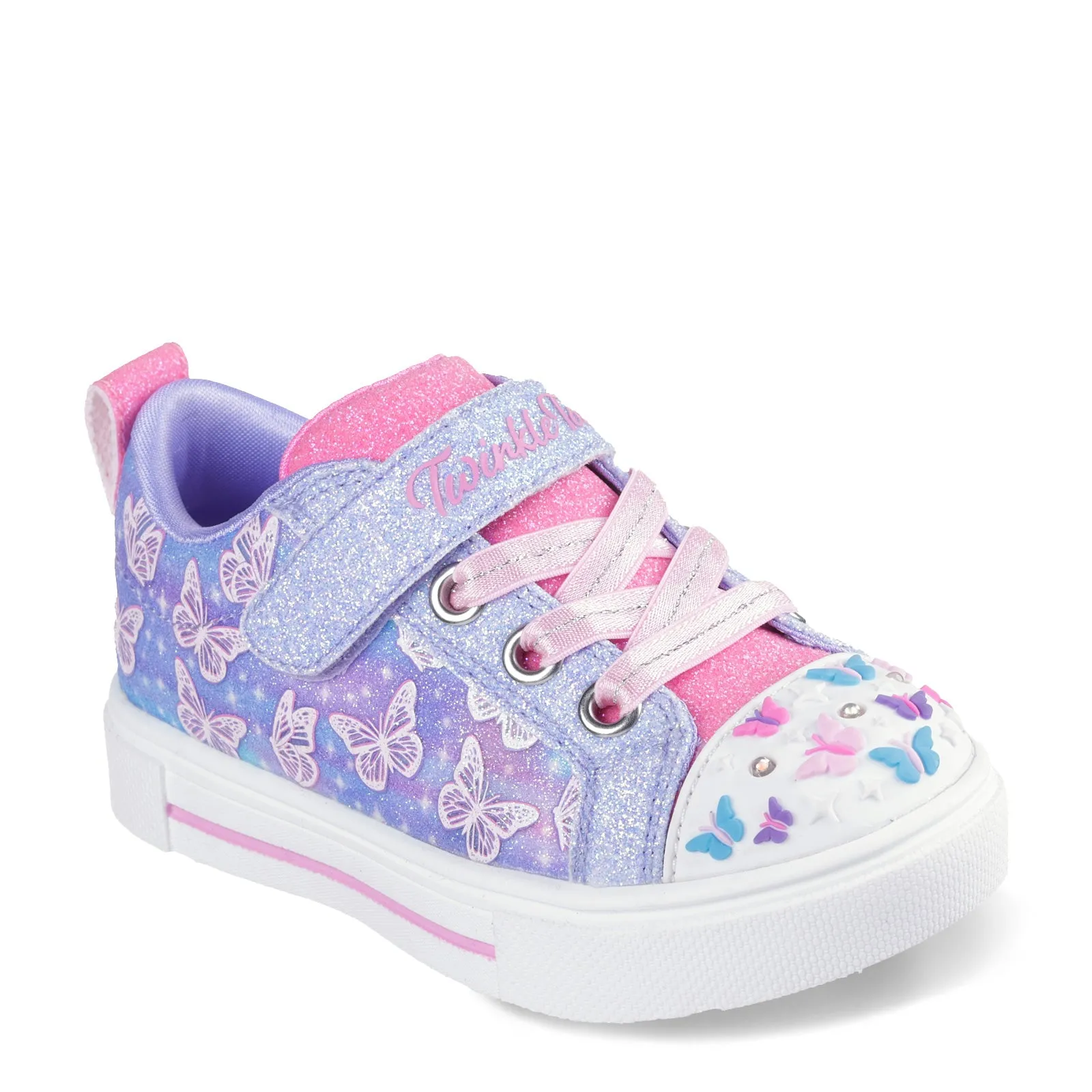 Girl's Skechers, Twinkle Toes: Twinkle Sparks - Ombre Flutter Sneaker - Toddler