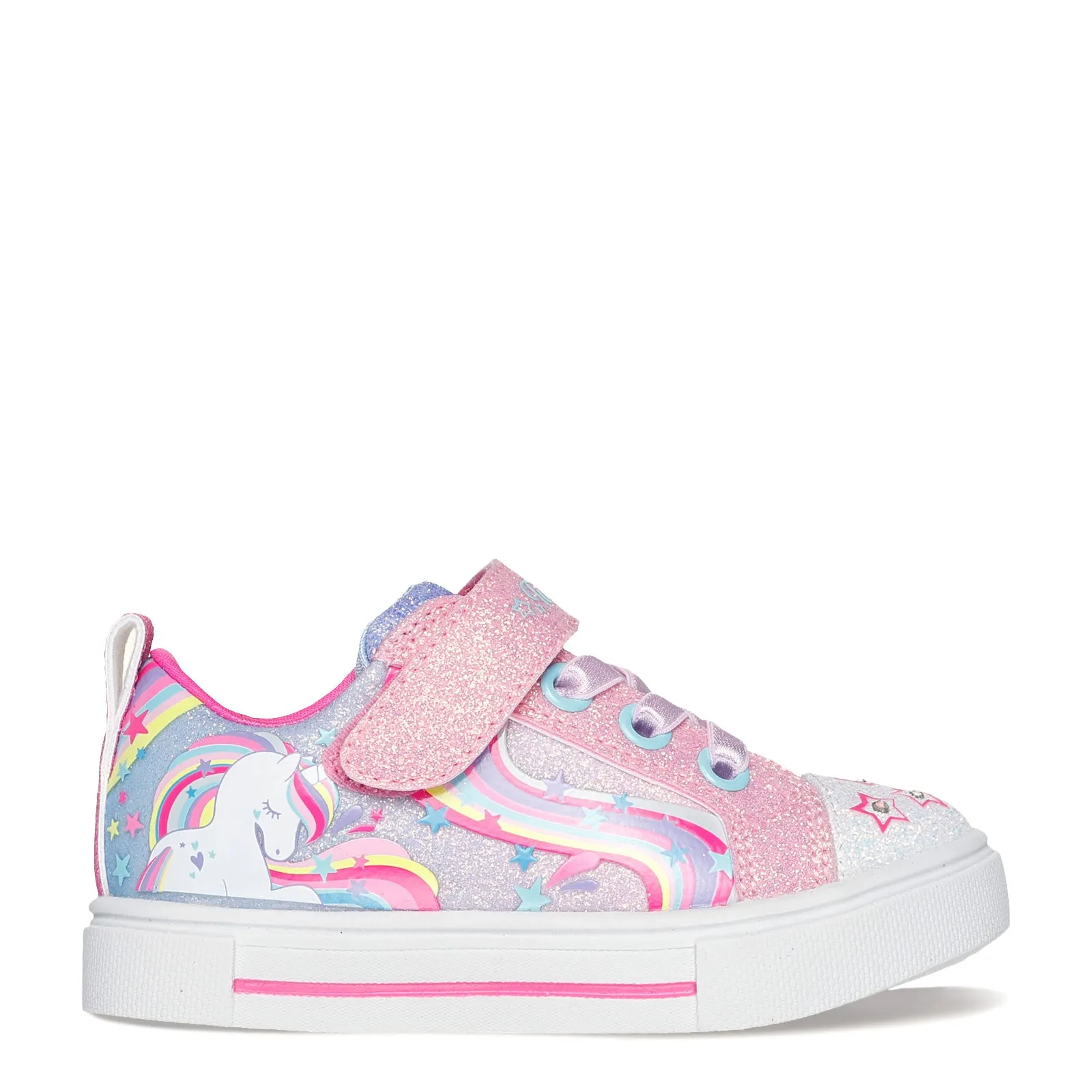 Girl's Skechers, Twinkle Toes: Twinkle Sparks - Whimsical Shimmer Sneaker - Toddler