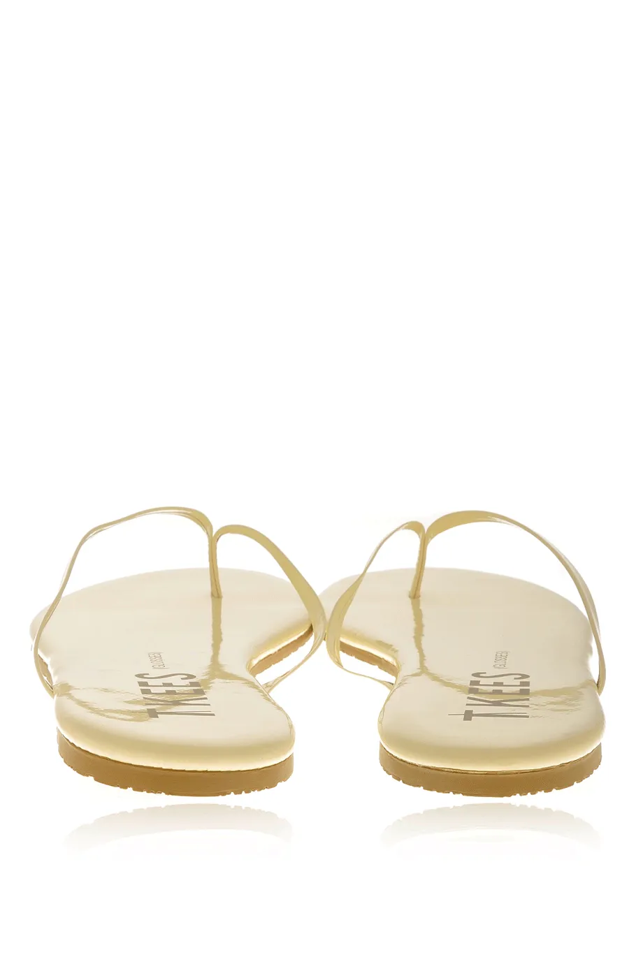 GLOSSES MARSHMALLOW Patent Leather Thong Sandals