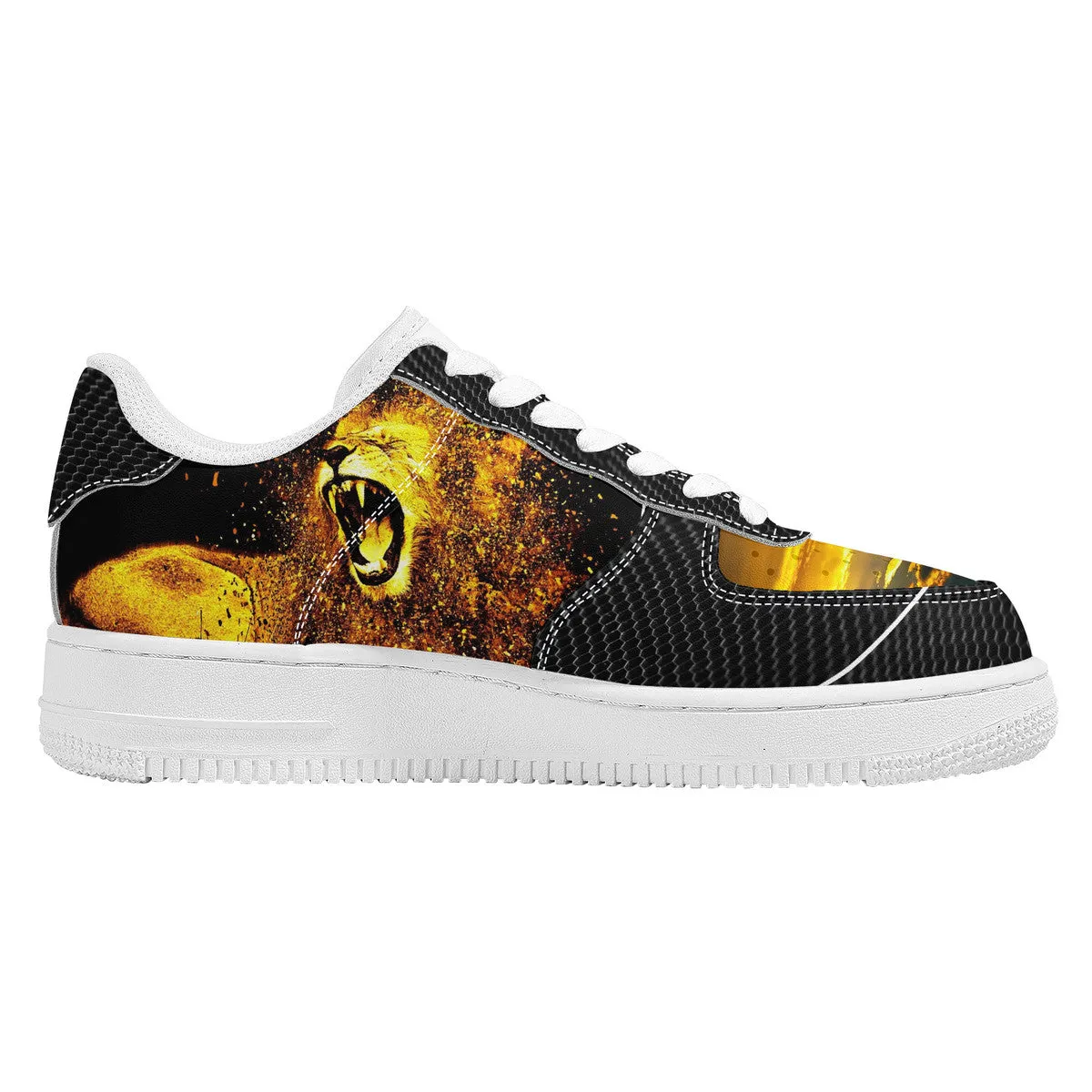 Gold Lion Low Top Unisex Sneaker | Low Top Customized | Shoe Zero