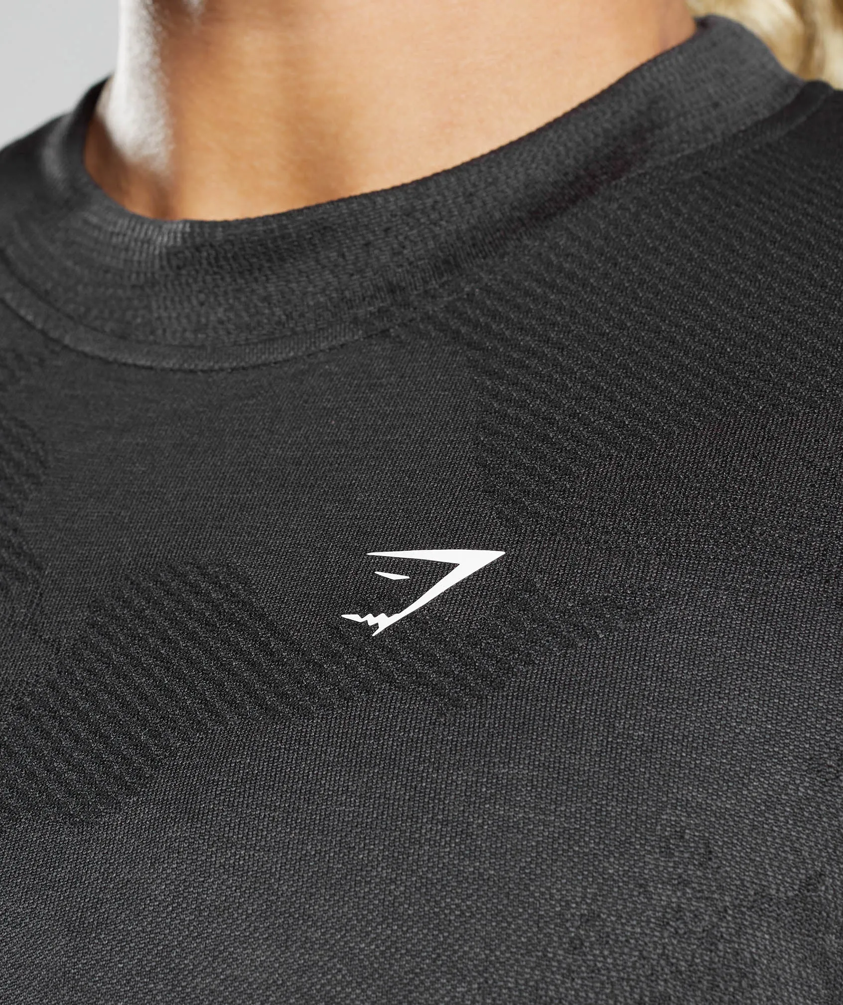 Gymshark Adapt Camo Seamless Long Sleeve Top - Lava | Black