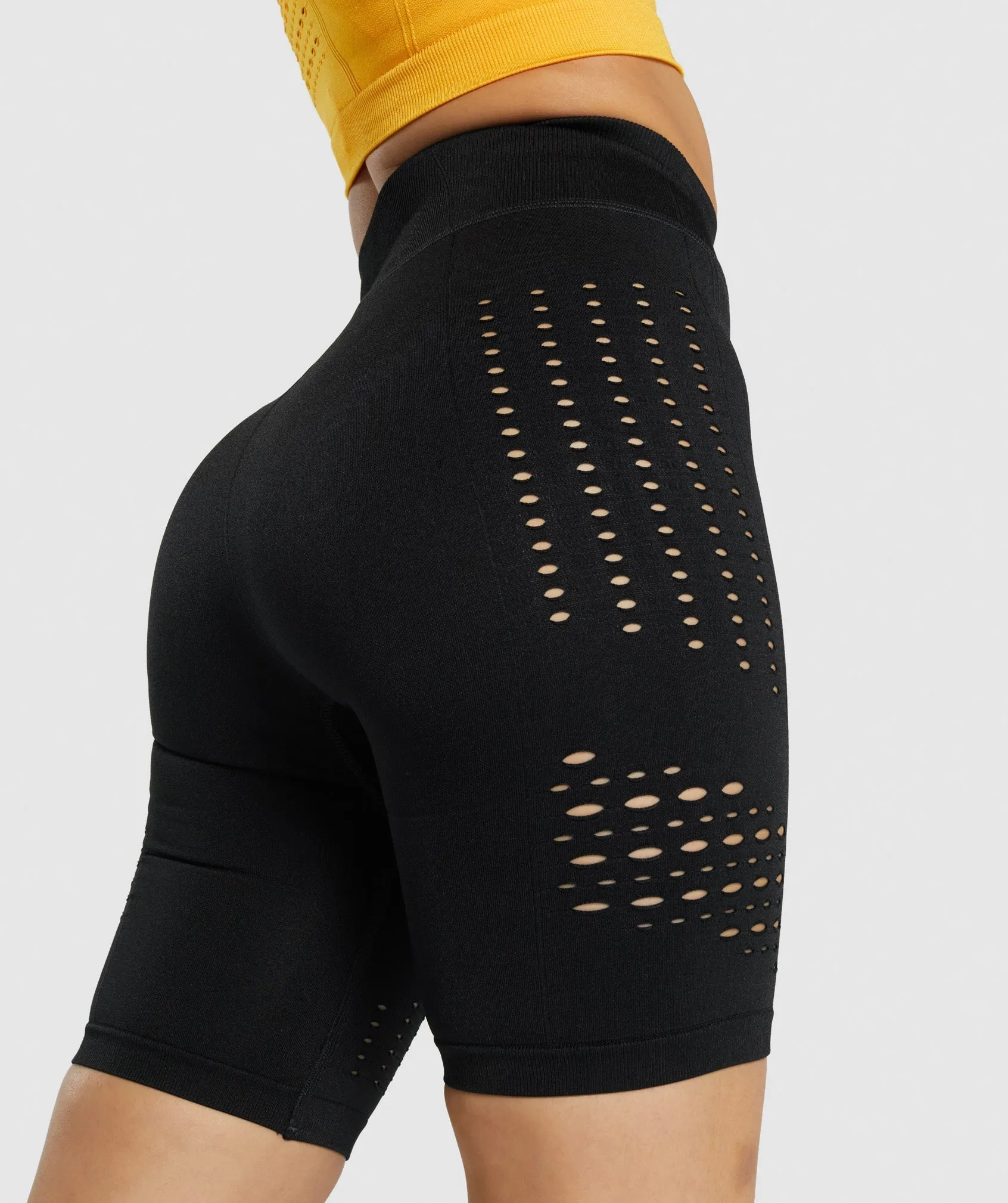 Gymshark Glow Seamless Shorts - Black