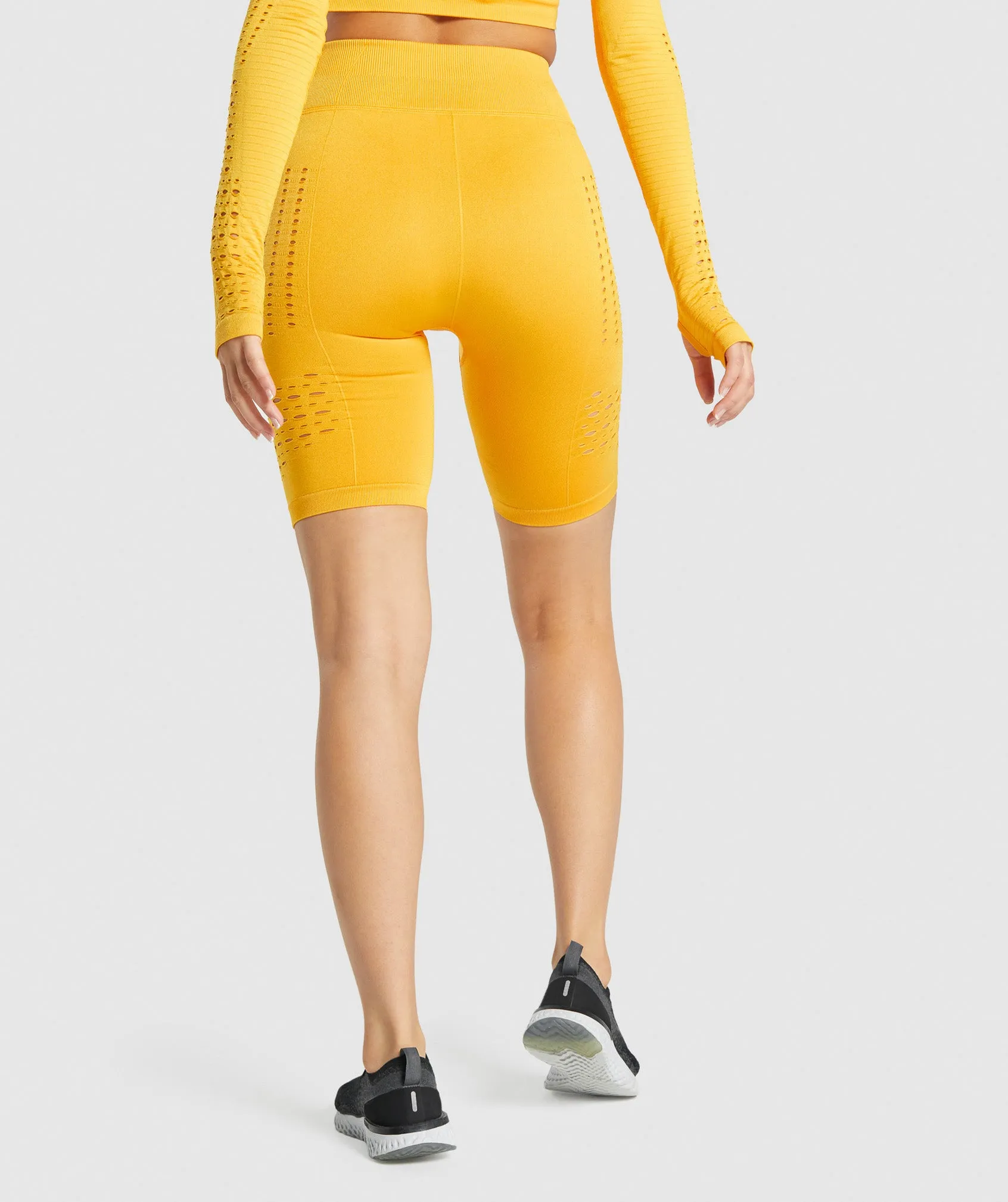 Gymshark Glow Seamless Shorts - Yellow