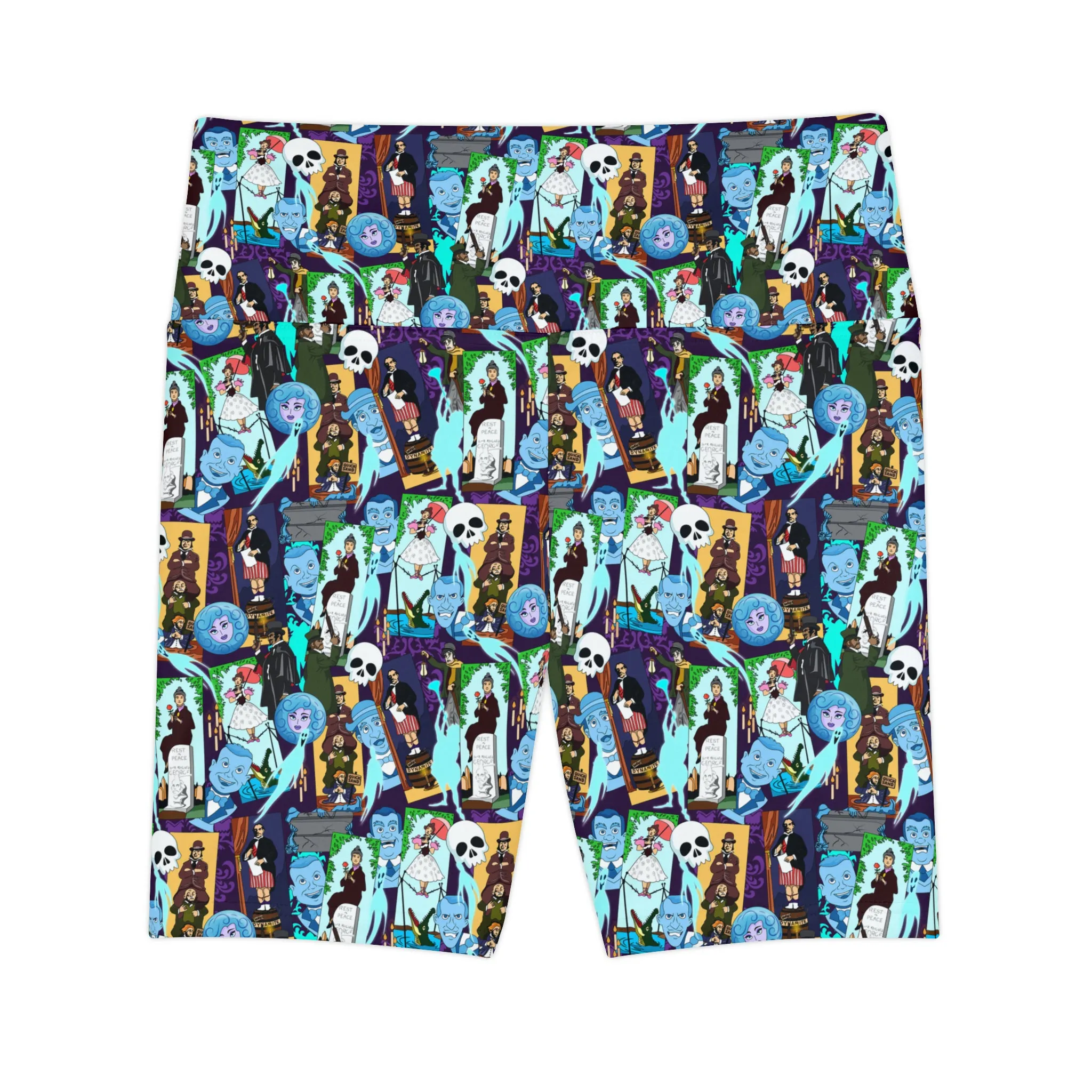 Haunted Mansion Favotires Women's Athletic Workout Shorts