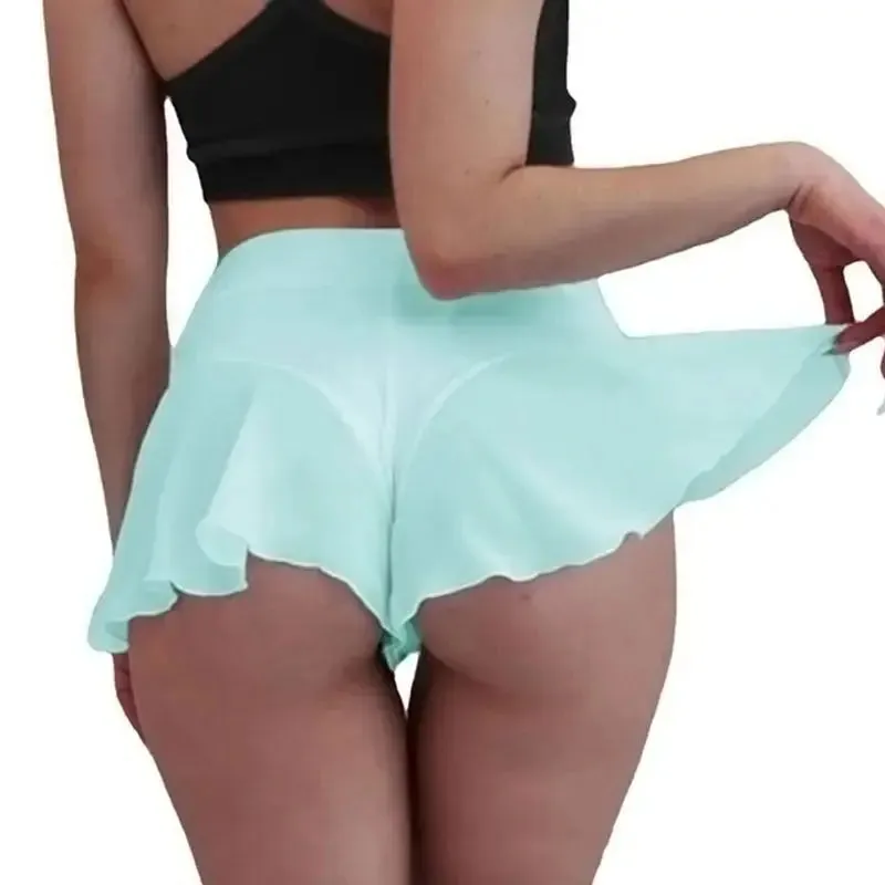 High Waist Mini Skirt Shorts