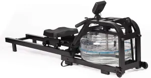 Home Water Rowing Machine with LCD Monitor - Supports up to 330 Lbs