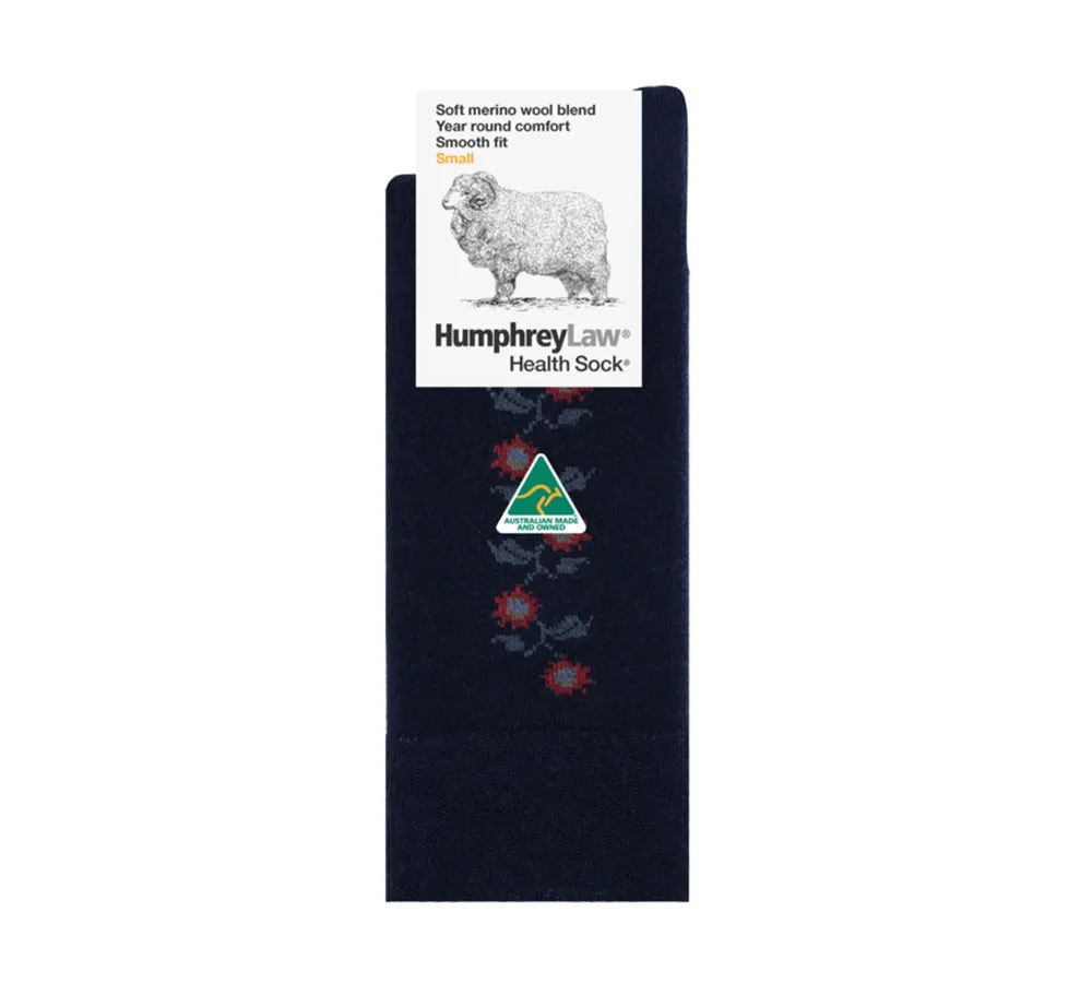 Humphrey Law Fine Merino Wool blend Patterned Health Socks