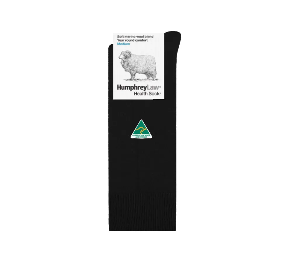 Humphrey Law Men Fine Merino Wool Blend Health Socks