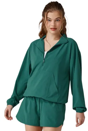 In Stride Half Zip Pullover, Lunar Teal