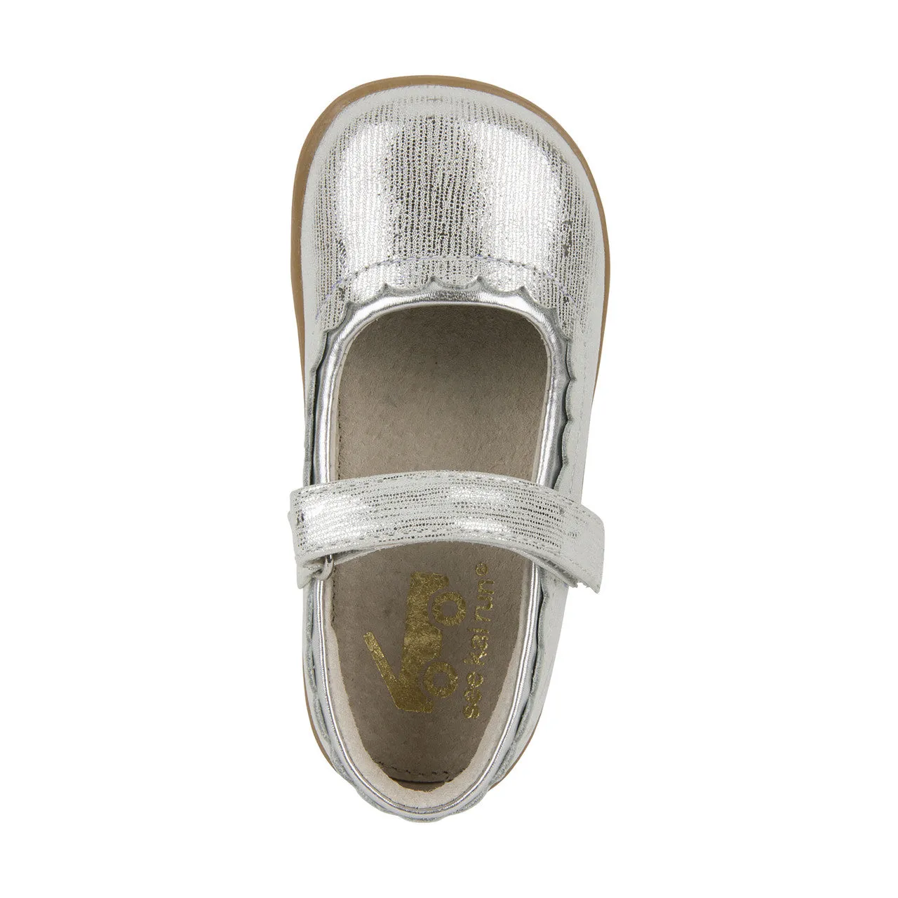 Jane II Kid's Mary Jane Dress Shoe - Silver Metallic