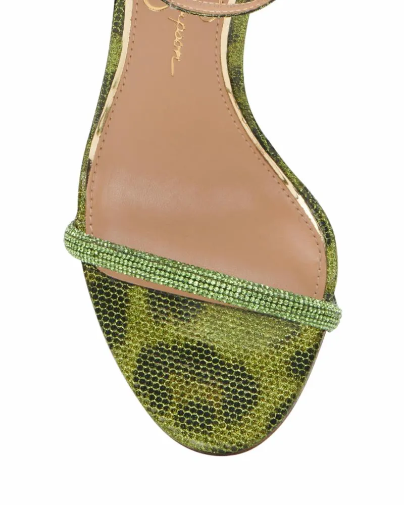 Jessica Simpson Women's Baharia Green/Sassy Leo Mesh M