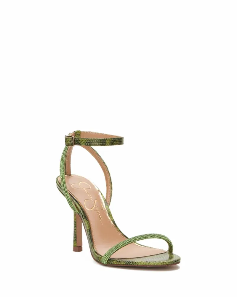 Jessica Simpson Women's Baharia Green/Sassy Leo Mesh M