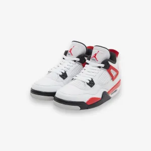 Jordan 4 Retro (PS) White Fire Red Black BQ7669-161