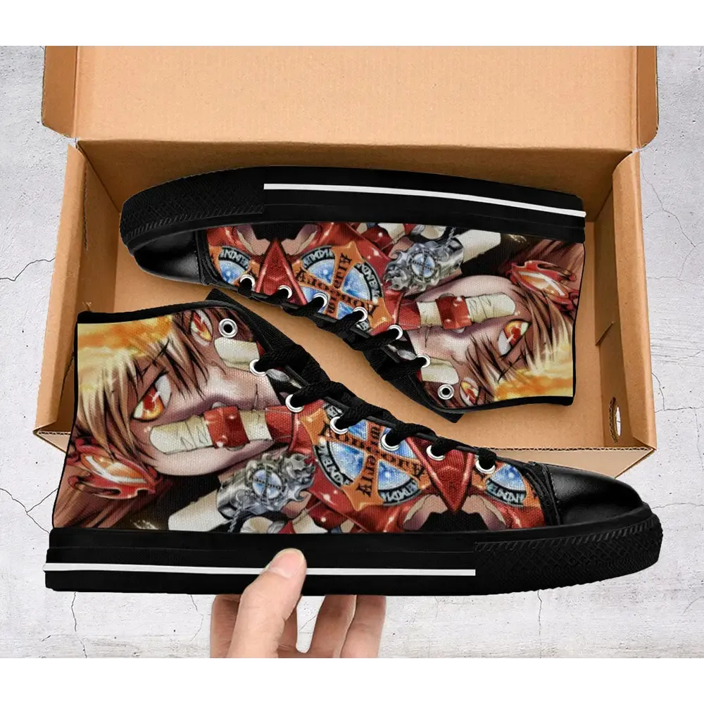 Katekyo Hitman Reborn Shoes High Top Sneakers for Kids and Adults