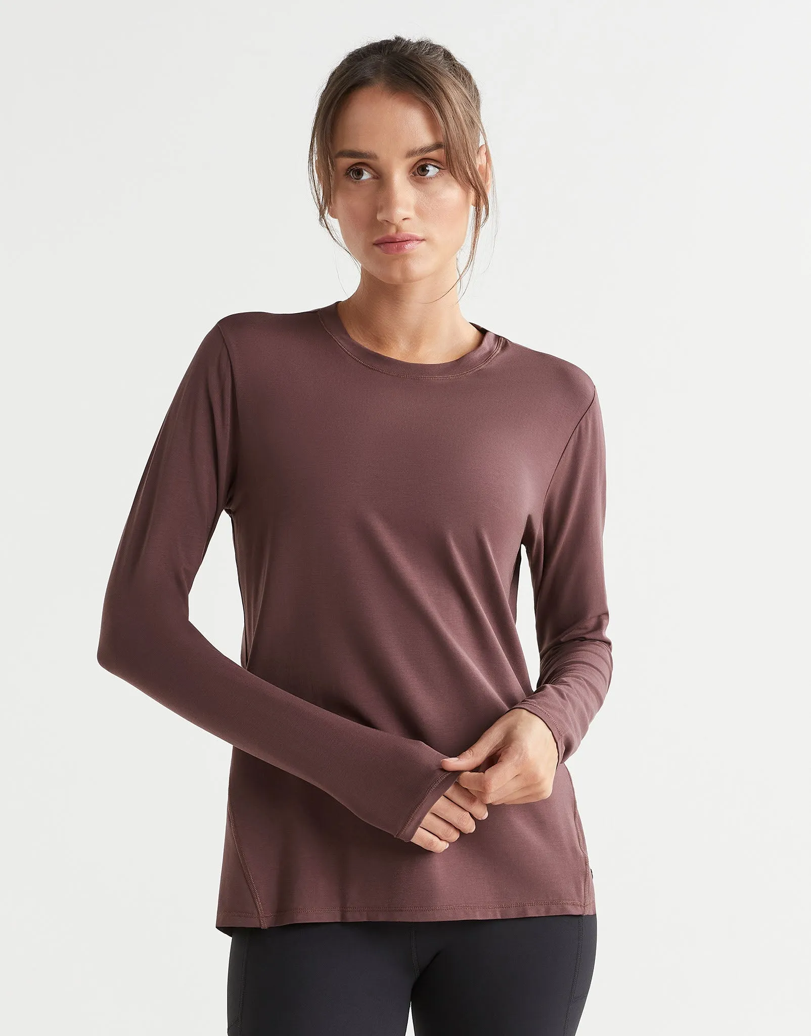 KENDALL Long sleeve Top - Burgundy