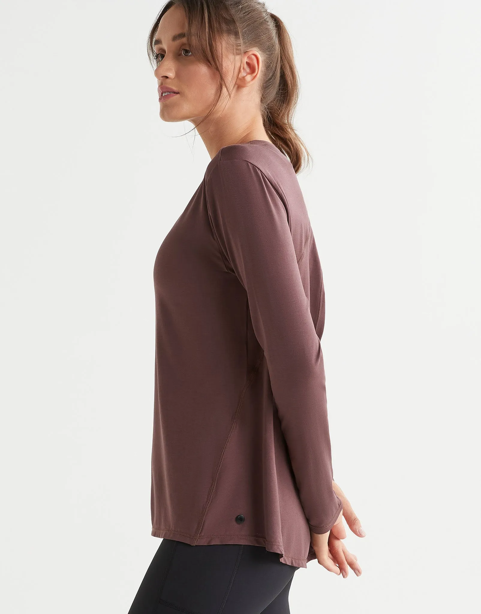 KENDALL Long sleeve Top - Burgundy