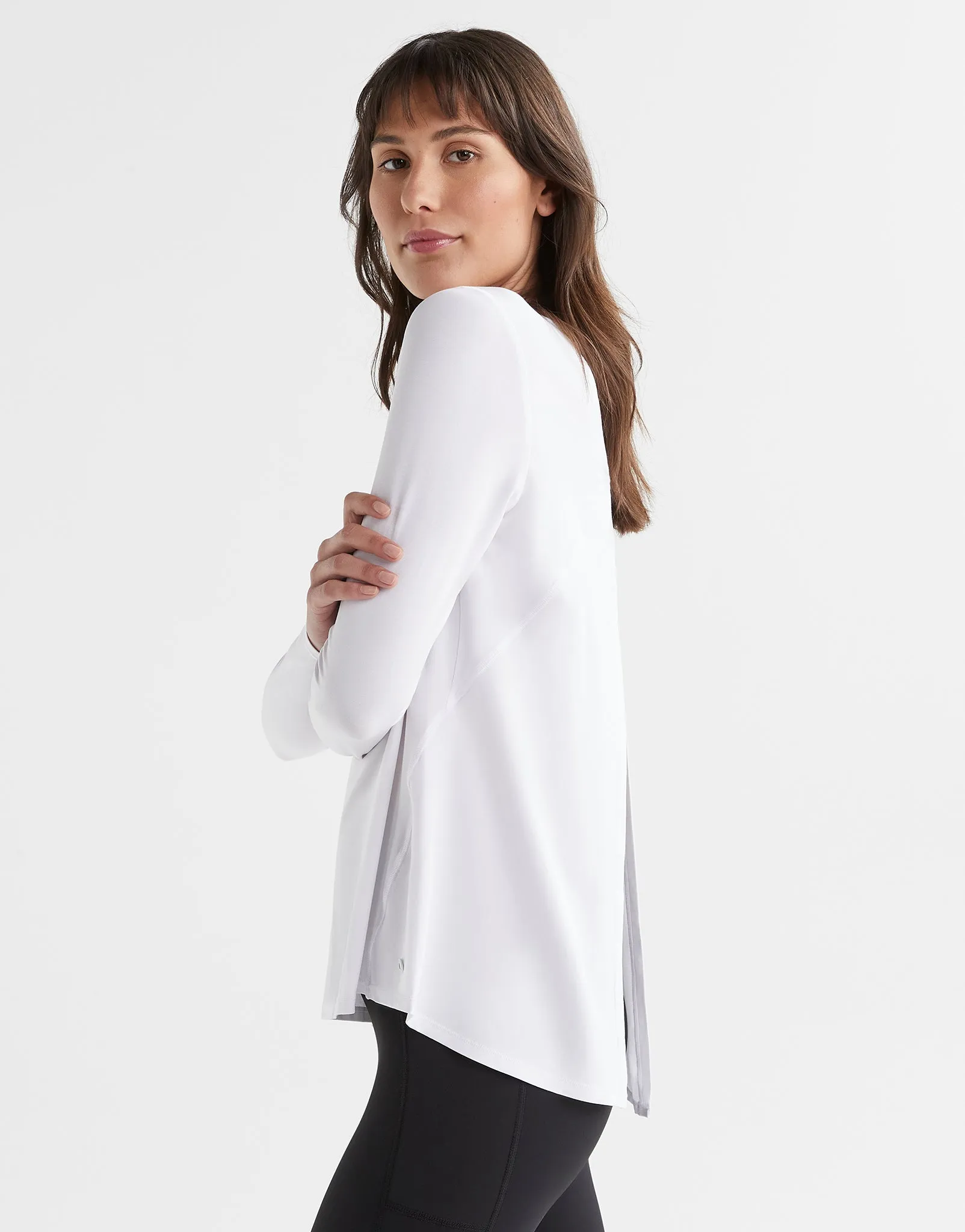 KENDALL Long Sleeve Top - White