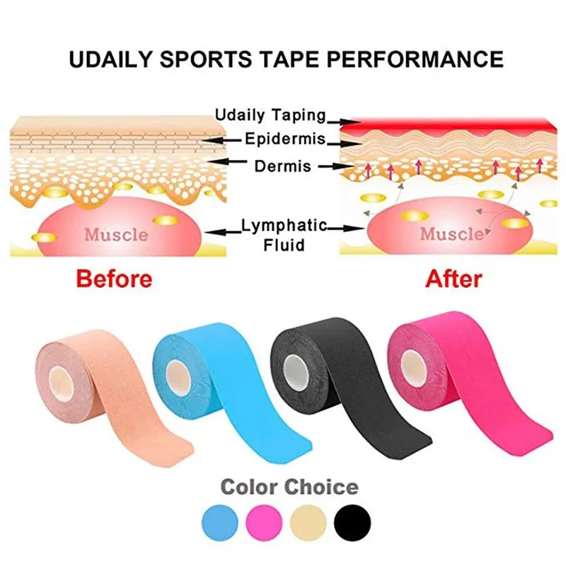 Kinesiology Tape Athletic Tape Sport Recovery Tape Strapping Gym 5cm\5m