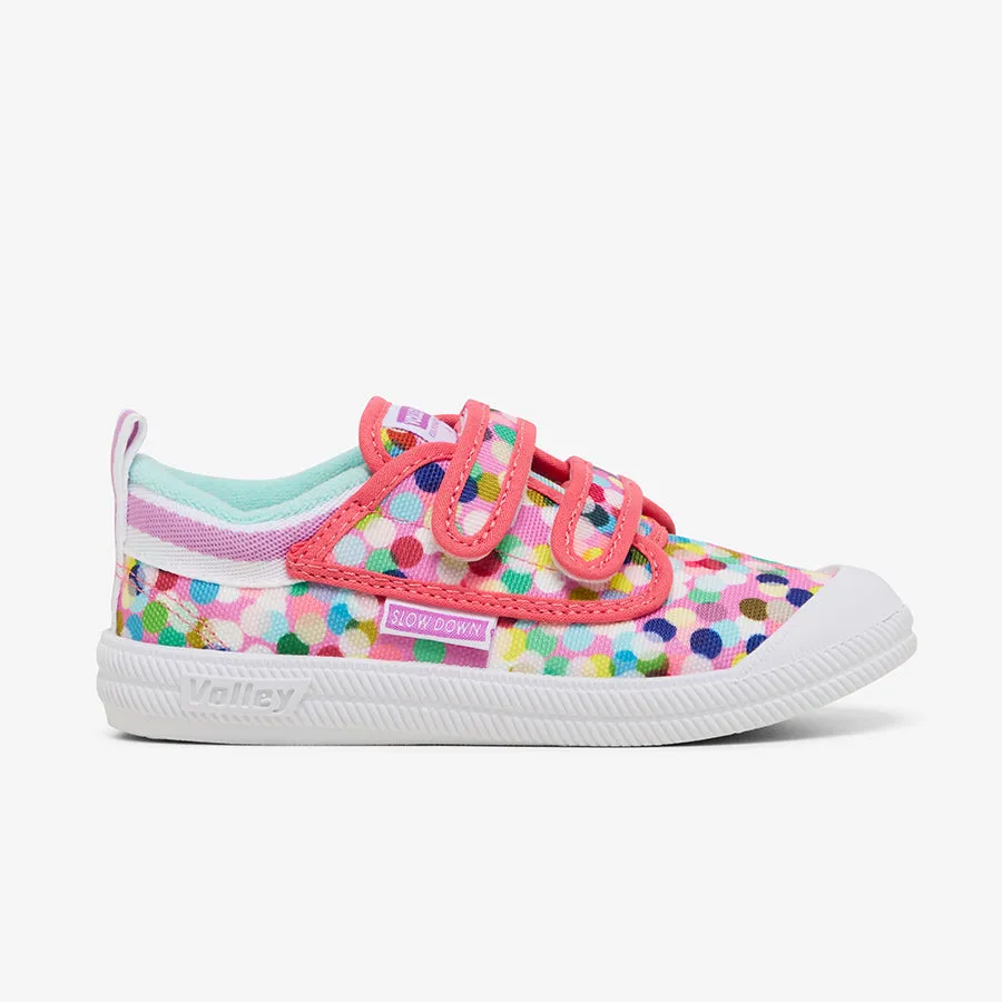 Kip & Co x Volley Confetti Pink International Junior Kids Sneaker