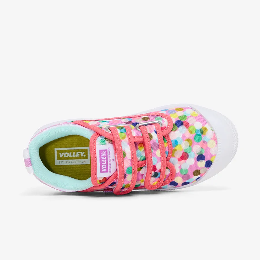 Kip & Co x Volley Confetti Pink International Junior Kids Sneaker