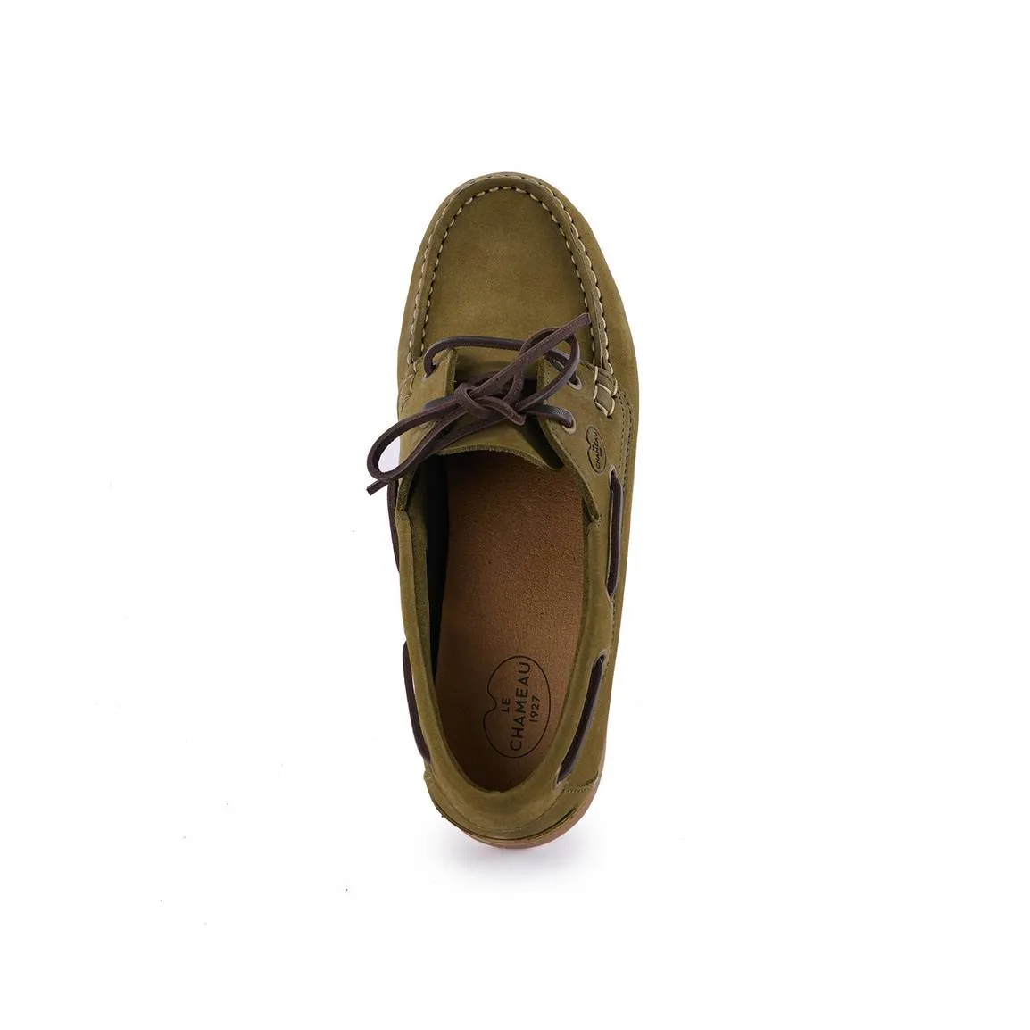 Le Chameau Ladies Galion Nubuck Homme Deck Shoe Iconic Green