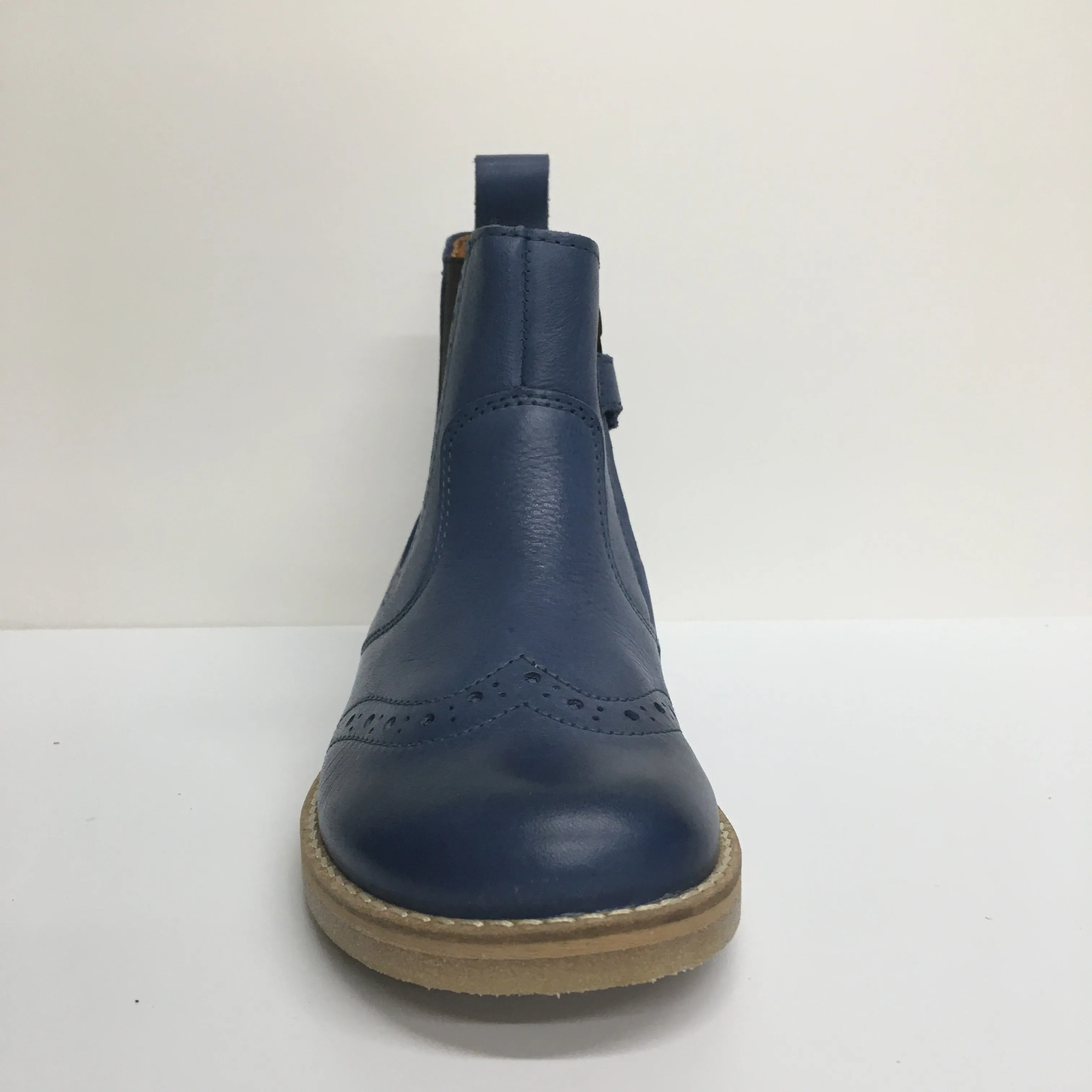 Leather Chelsea Ankle Boot - Blue