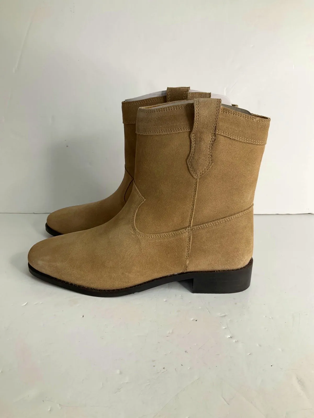 MANGO MNG Brown Suede Ankle Boots UK 6