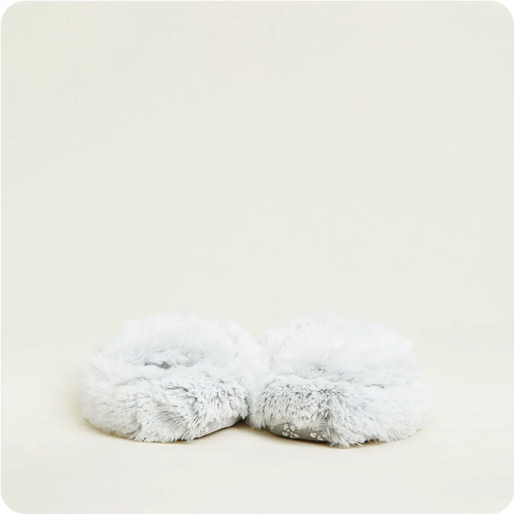 Marshmallow Gray Warmies Slippers