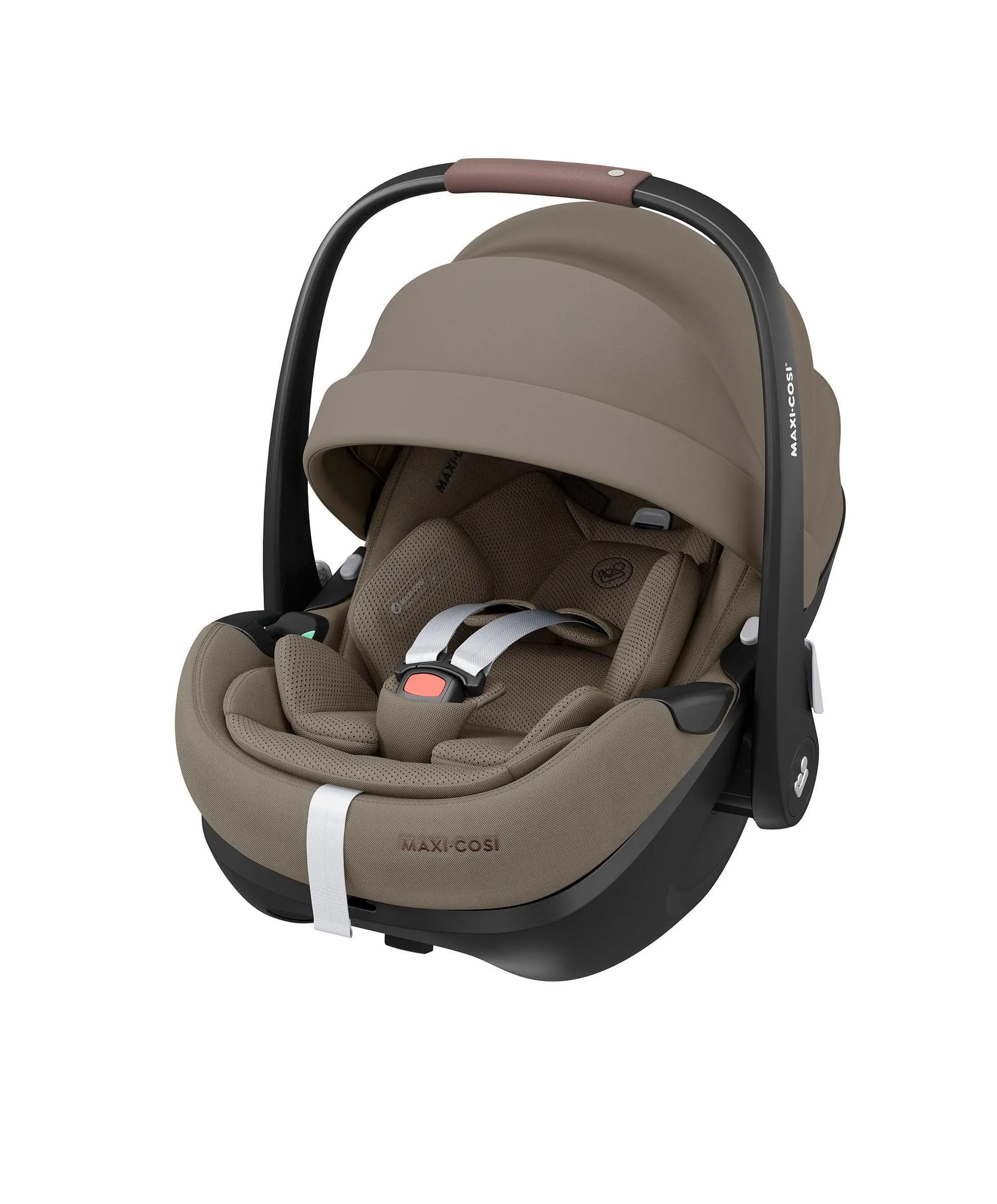 Maxi Cosi Fame Premium Pushchair Bundle with Pebble 360 Pro 2 Car Seat & Base – Truffle with Brown Wheels