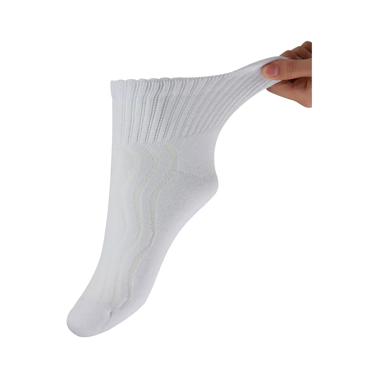 MD Cotton Non-Binding Ankle Diabetic Socks Cushion Loose