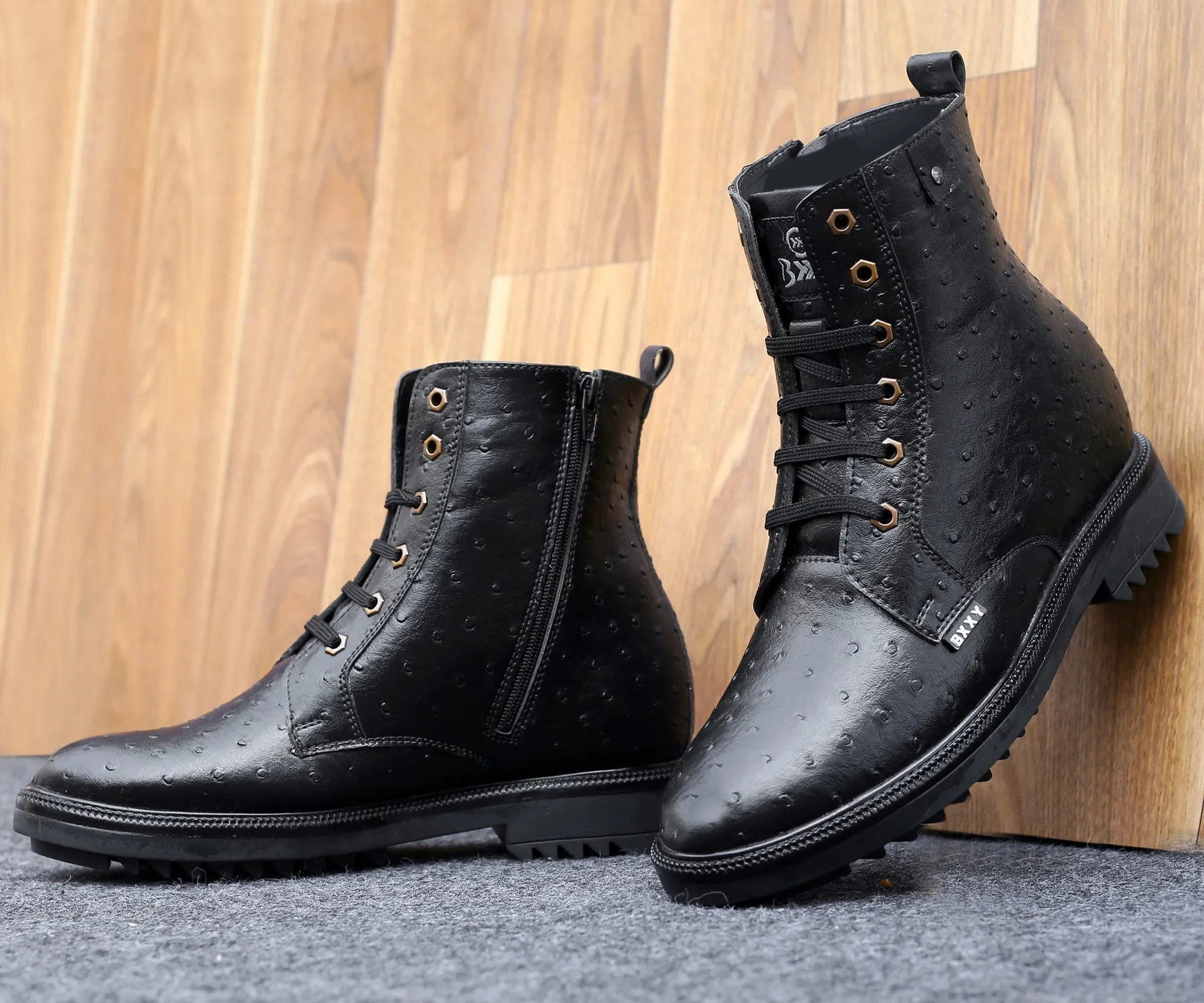 Men's 4 Inch Hidden Height Increasing Elevator Boots