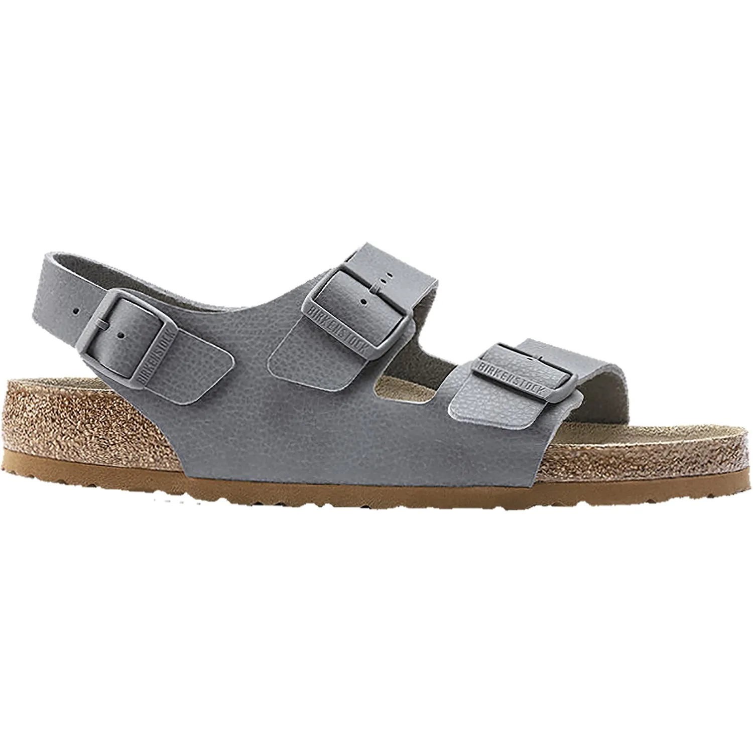 Men's Birkenstock Milano Soft Footbed Desert Soil Grey Birko-Flor