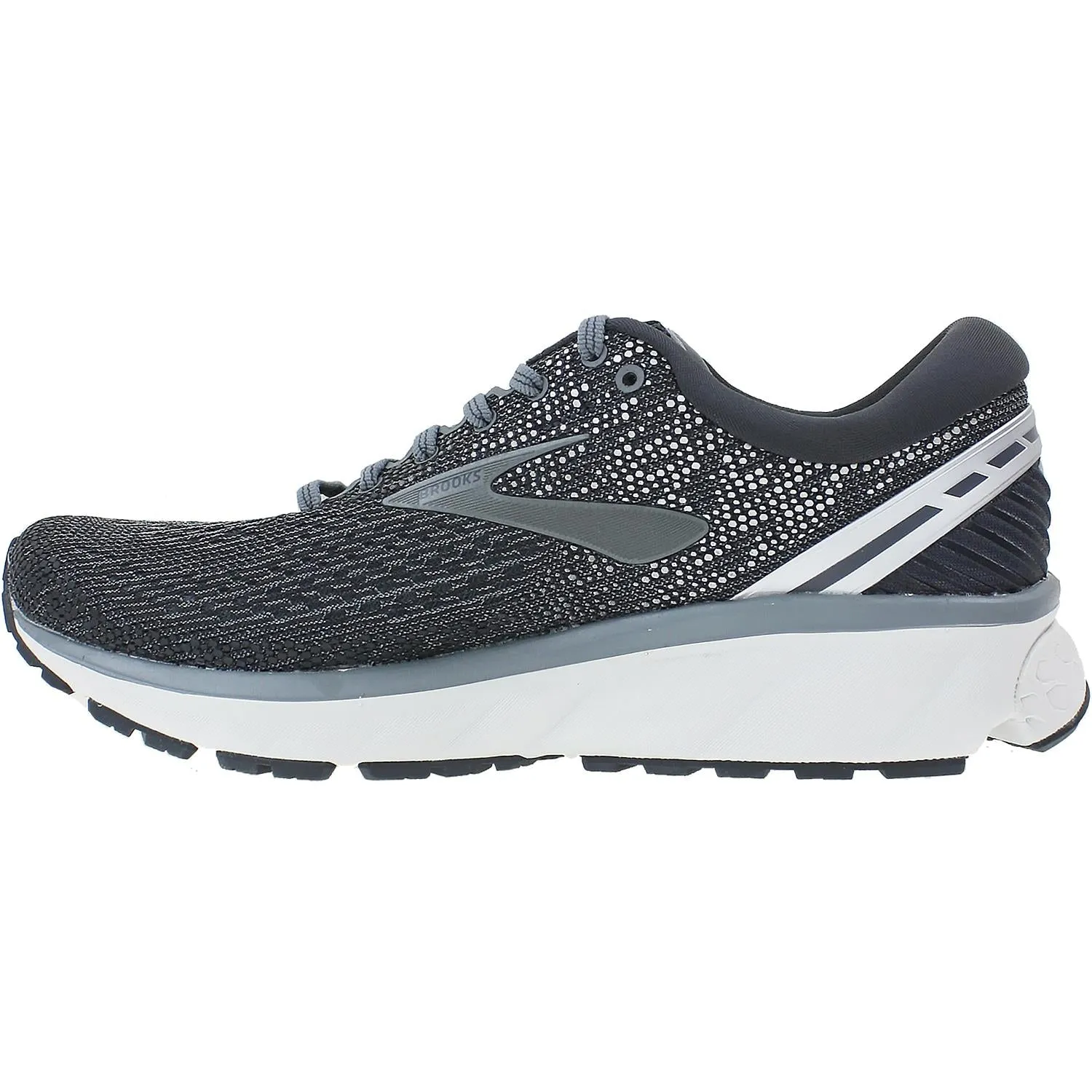 Men's Brooks Ghost 11 Ebony/Grey/Silver Mesh