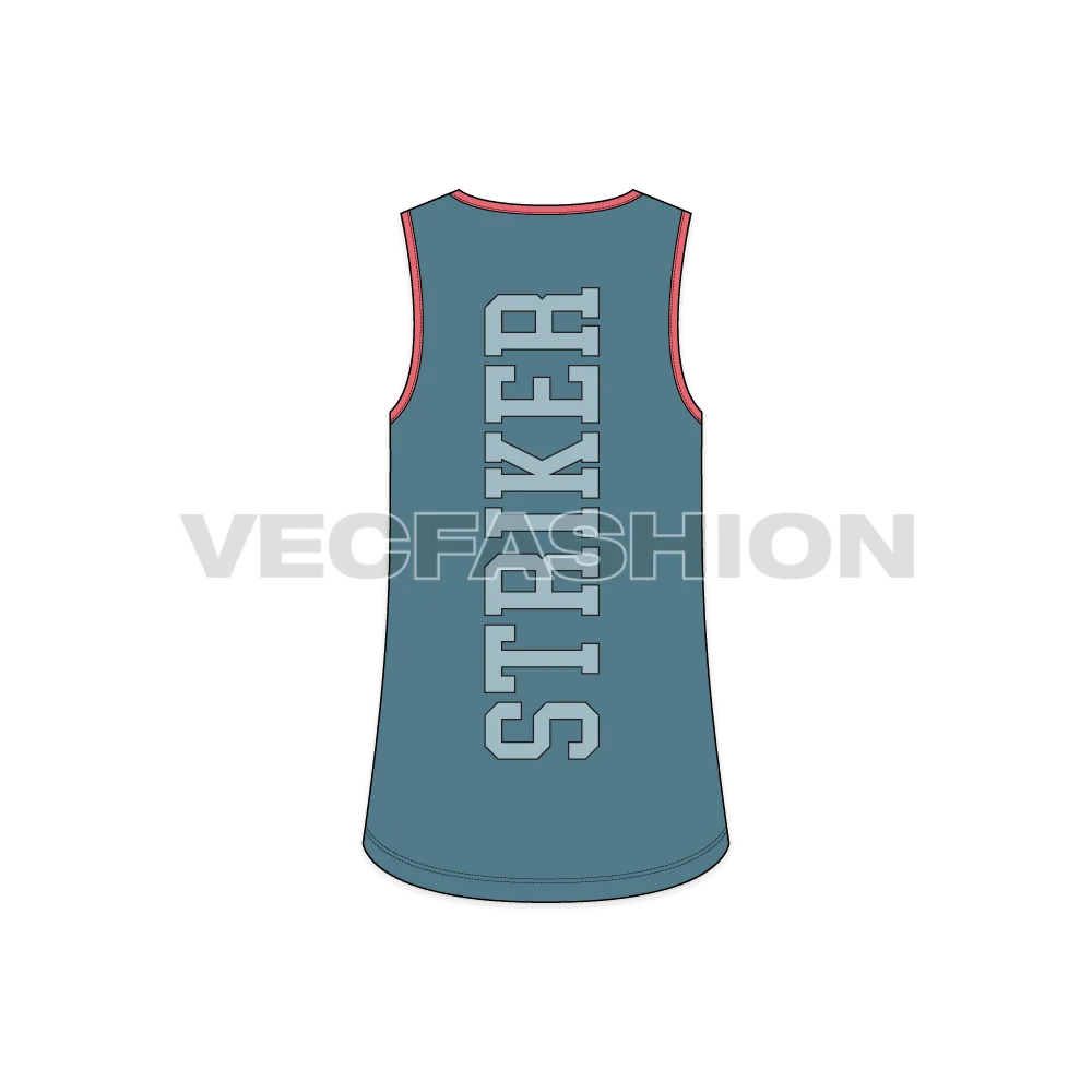 Mens Curved Hem Gym Tank