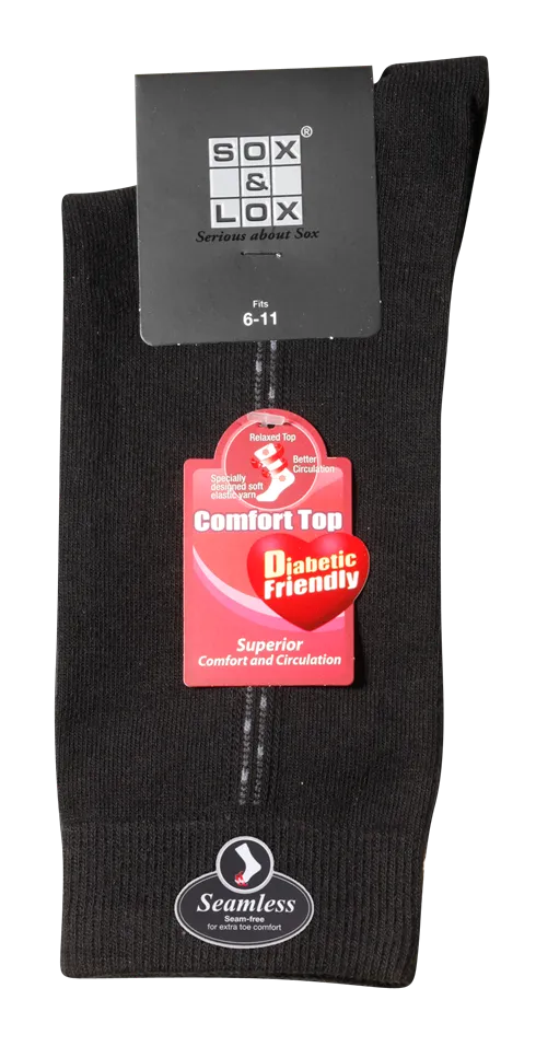 Men's Fine Business Diabetic Friendly [Seamless Toe]