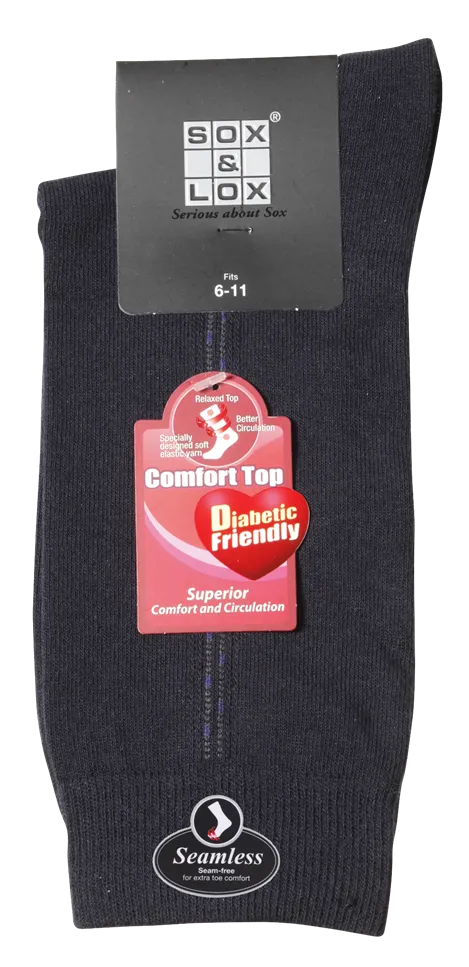 Men's Fine Business Diabetic Friendly [Seamless Toe]