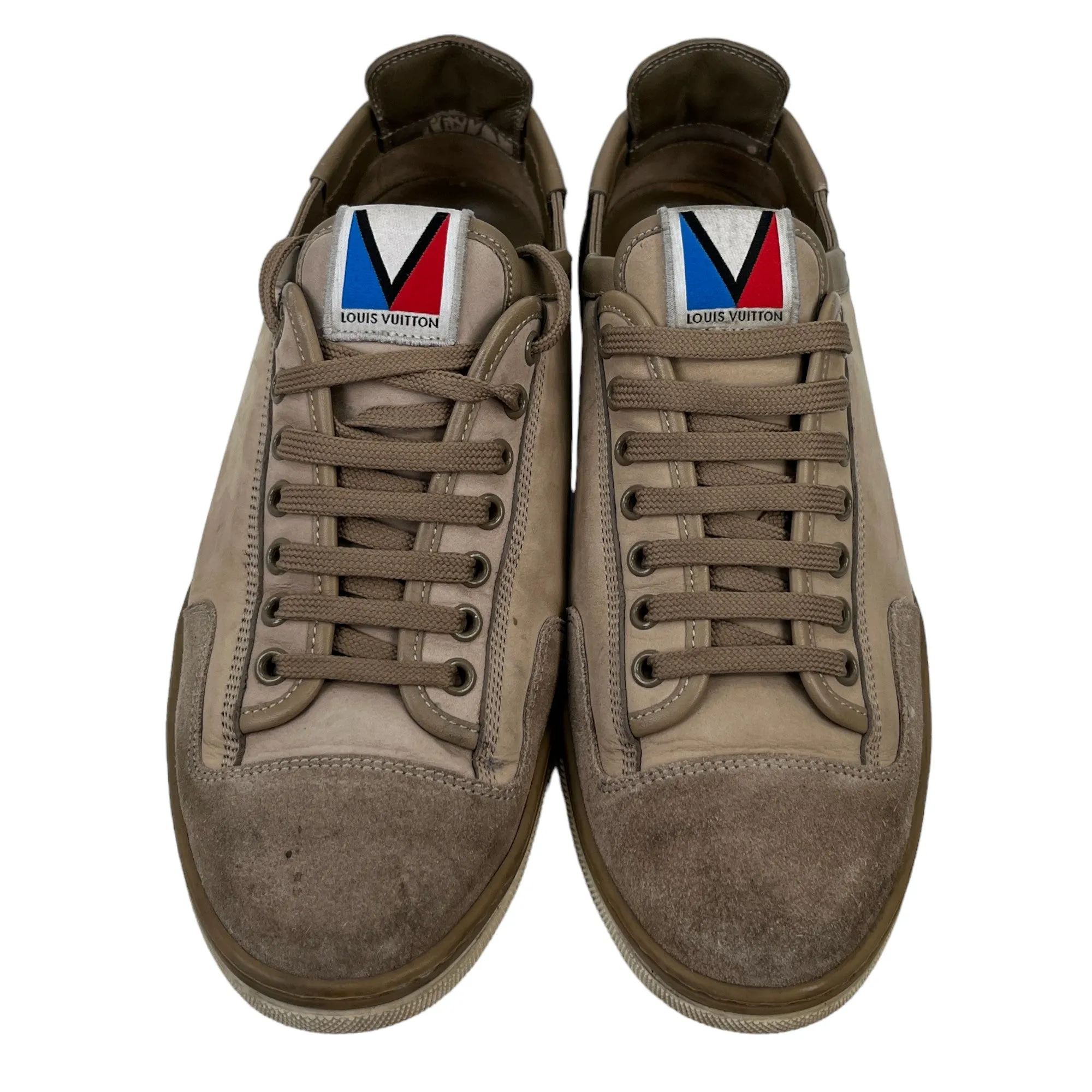 Men's Logo Low Trainers Beige Size EU 40 / UK 6