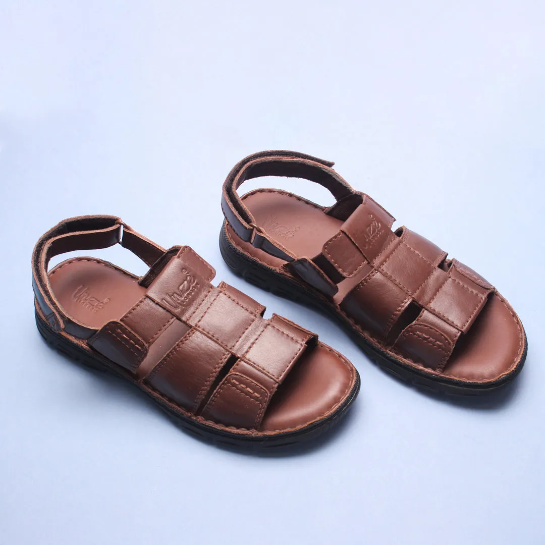 Mens "CLETO" Stylish Leather Summer Sandals