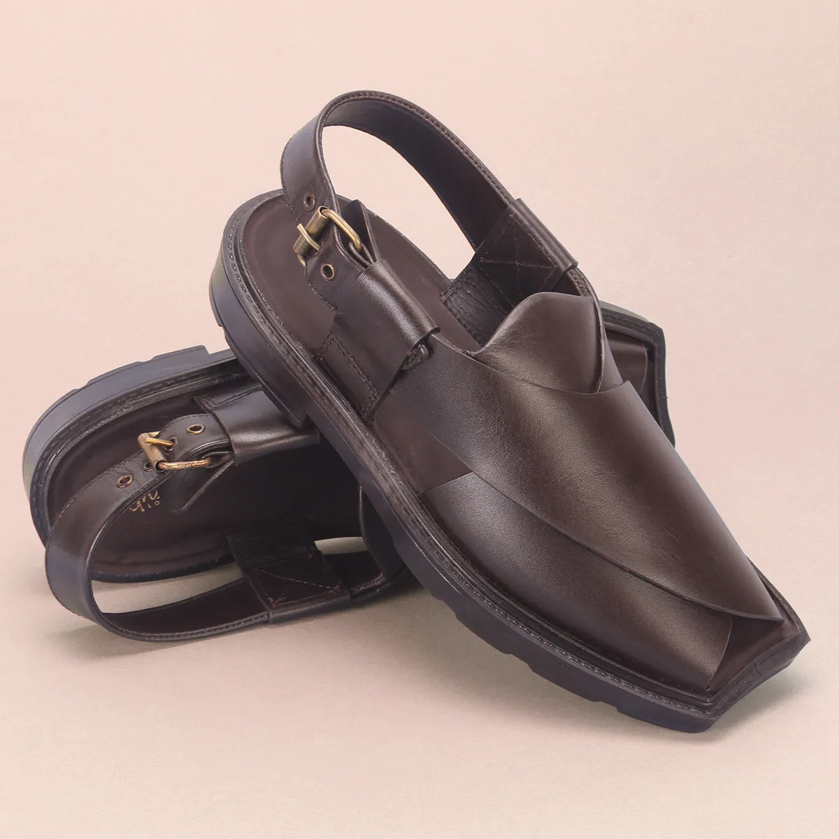 Men's "SPRIYE" Leather Peshawari Sandals