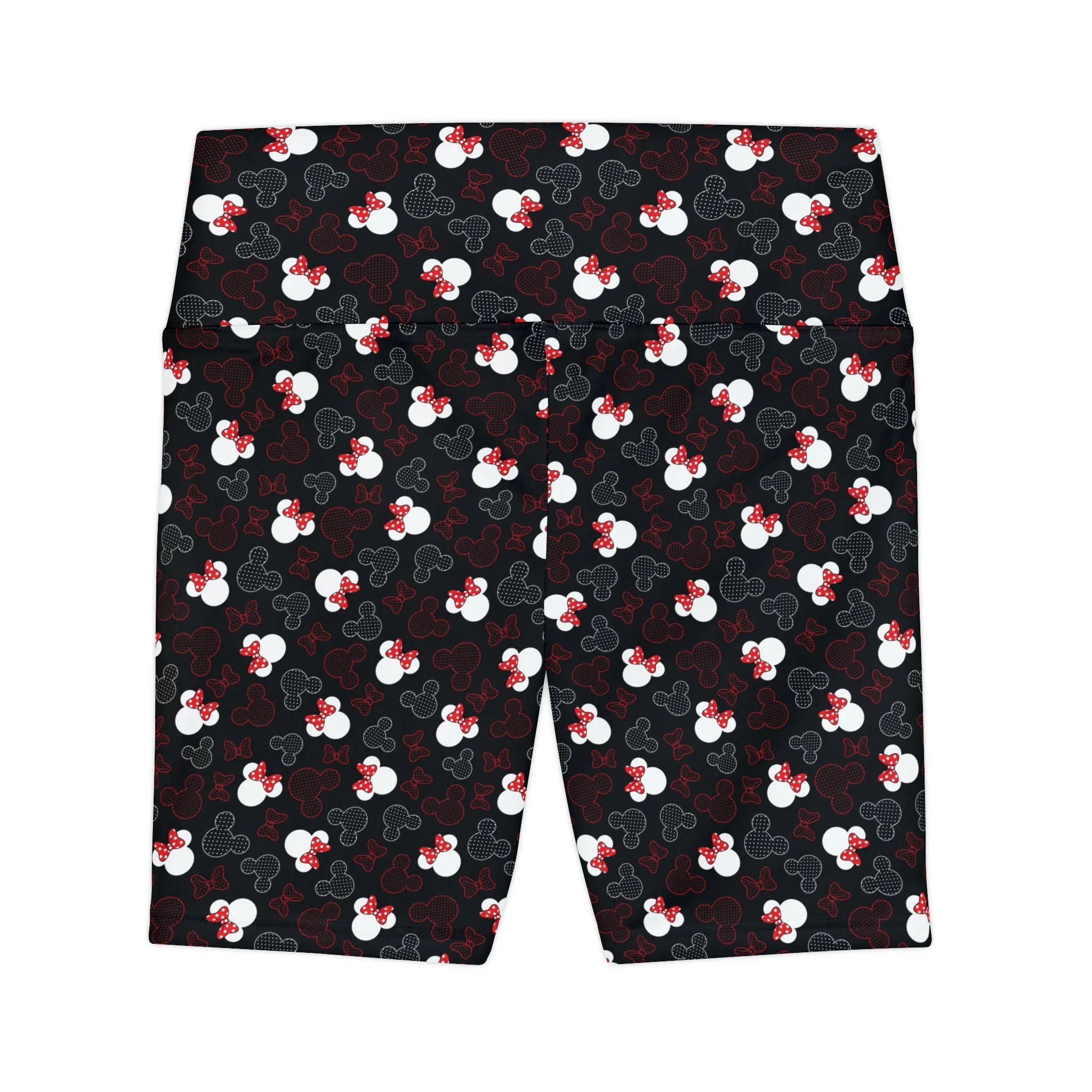 Mickey And Minnie Dots Women's Athletic Workout Shorts