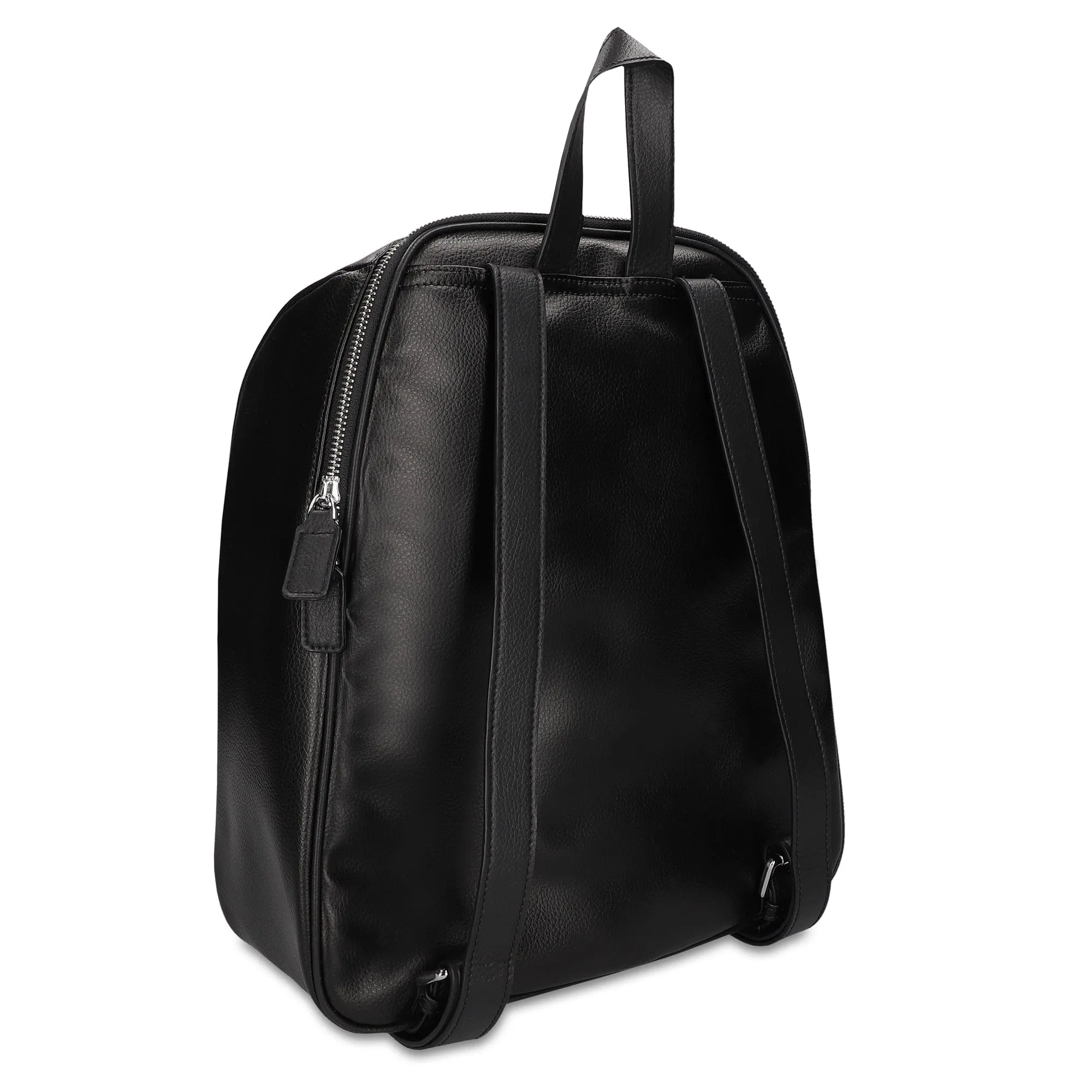 Mika Apple Leather Vegan Backpack | Black